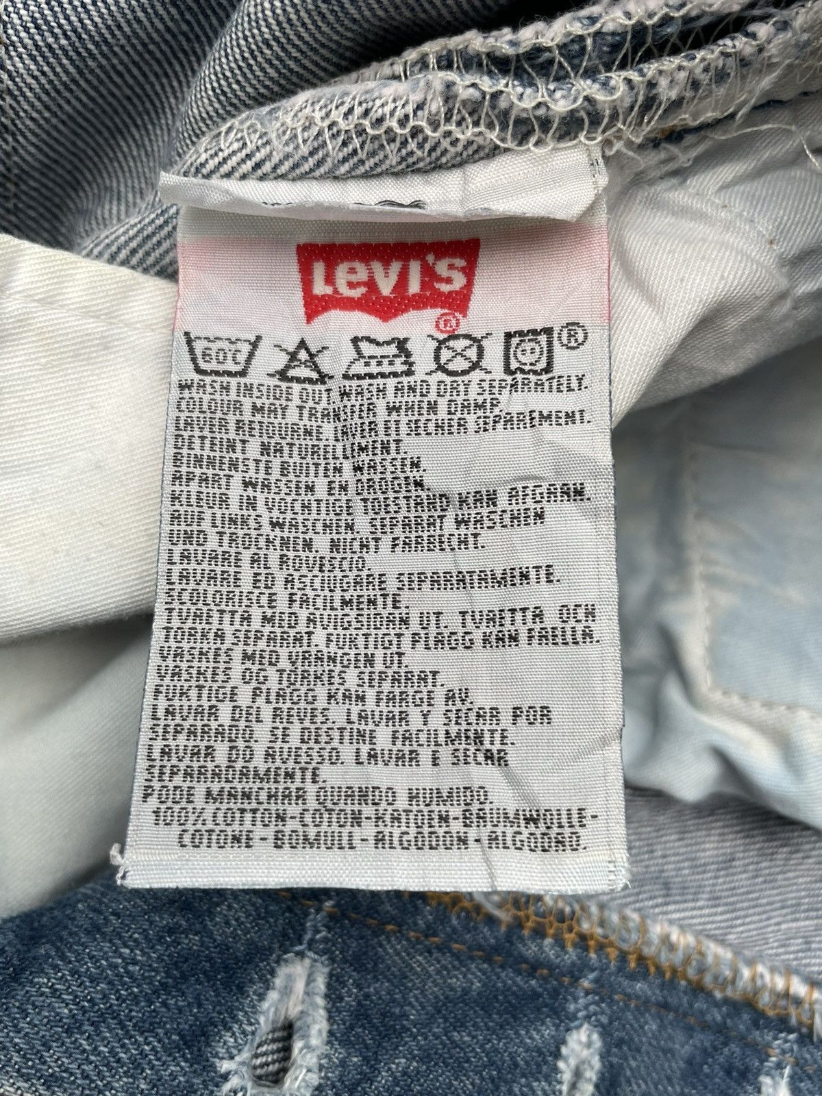 Levi's Vintage 1997 Levis 501 e UK Distressed Denim Size US 30 / EU 46 - 17 Thumbnail