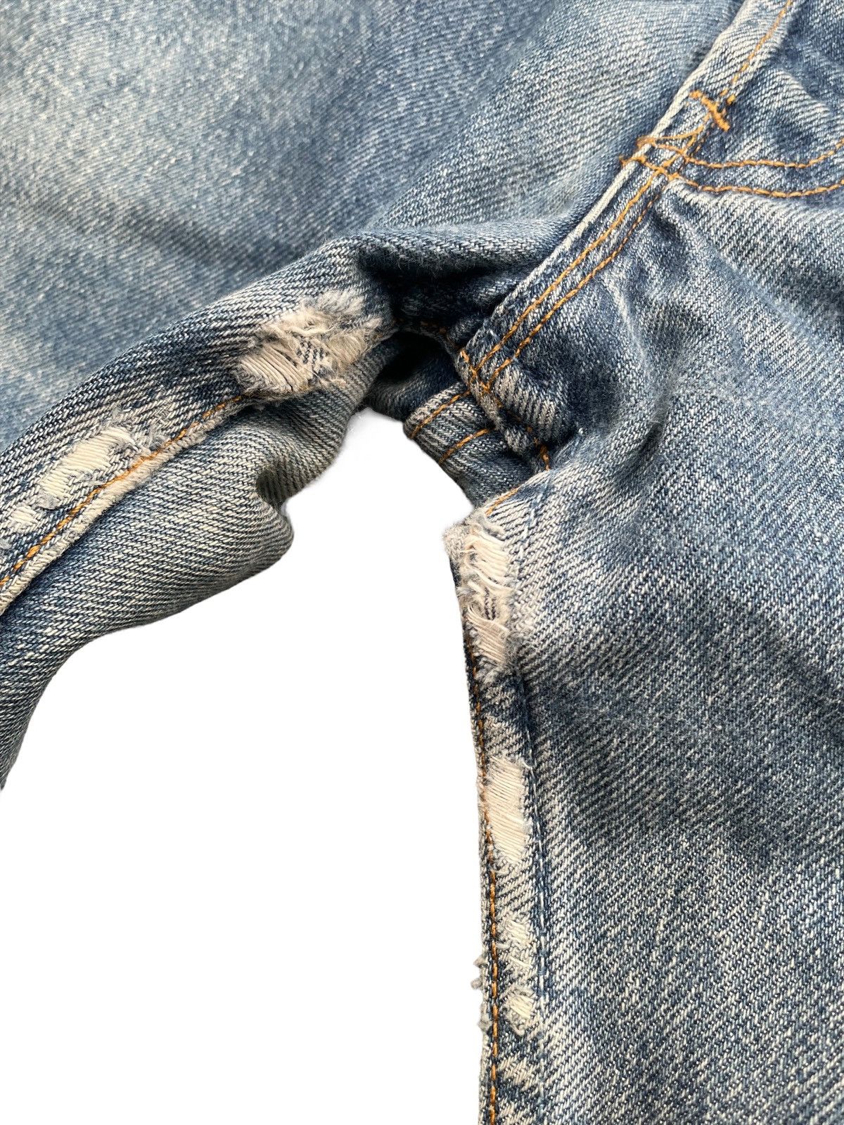 Levi's Vintage 1997 Levis 501 e UK Distressed Denim Size US 30 / EU 46 - 8 Thumbnail