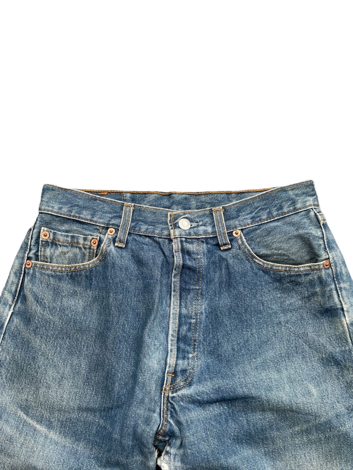 Levi's Vintage 1997 Levis 501 e UK Distressed Denim Size US 30 / EU 46 - 9 Thumbnail