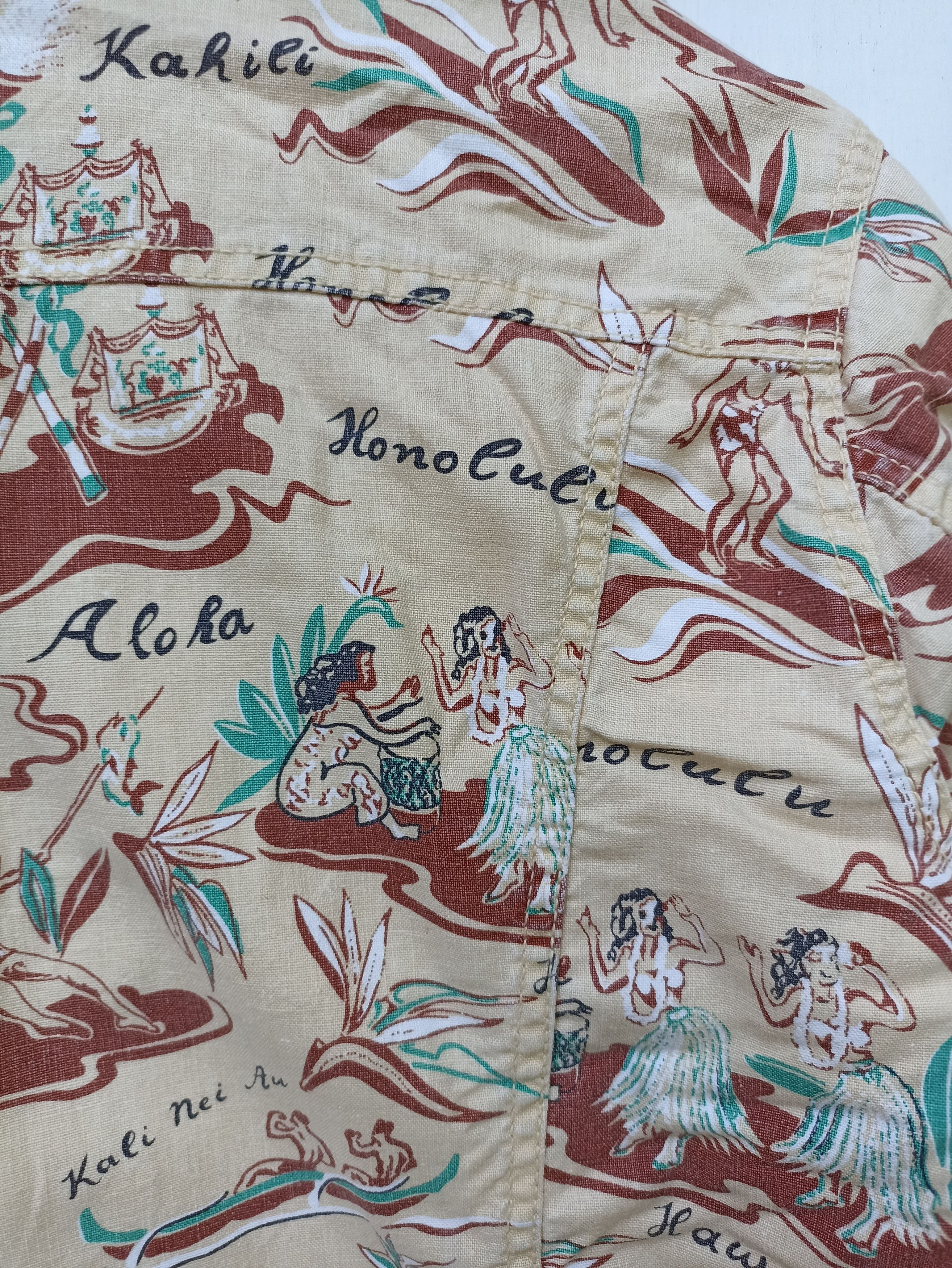 Lee Vintage 90s Vintage LEE Jacket Hawaiian design Surfing Size US S / EU 44-46 / 1 - 5 Thumbnail