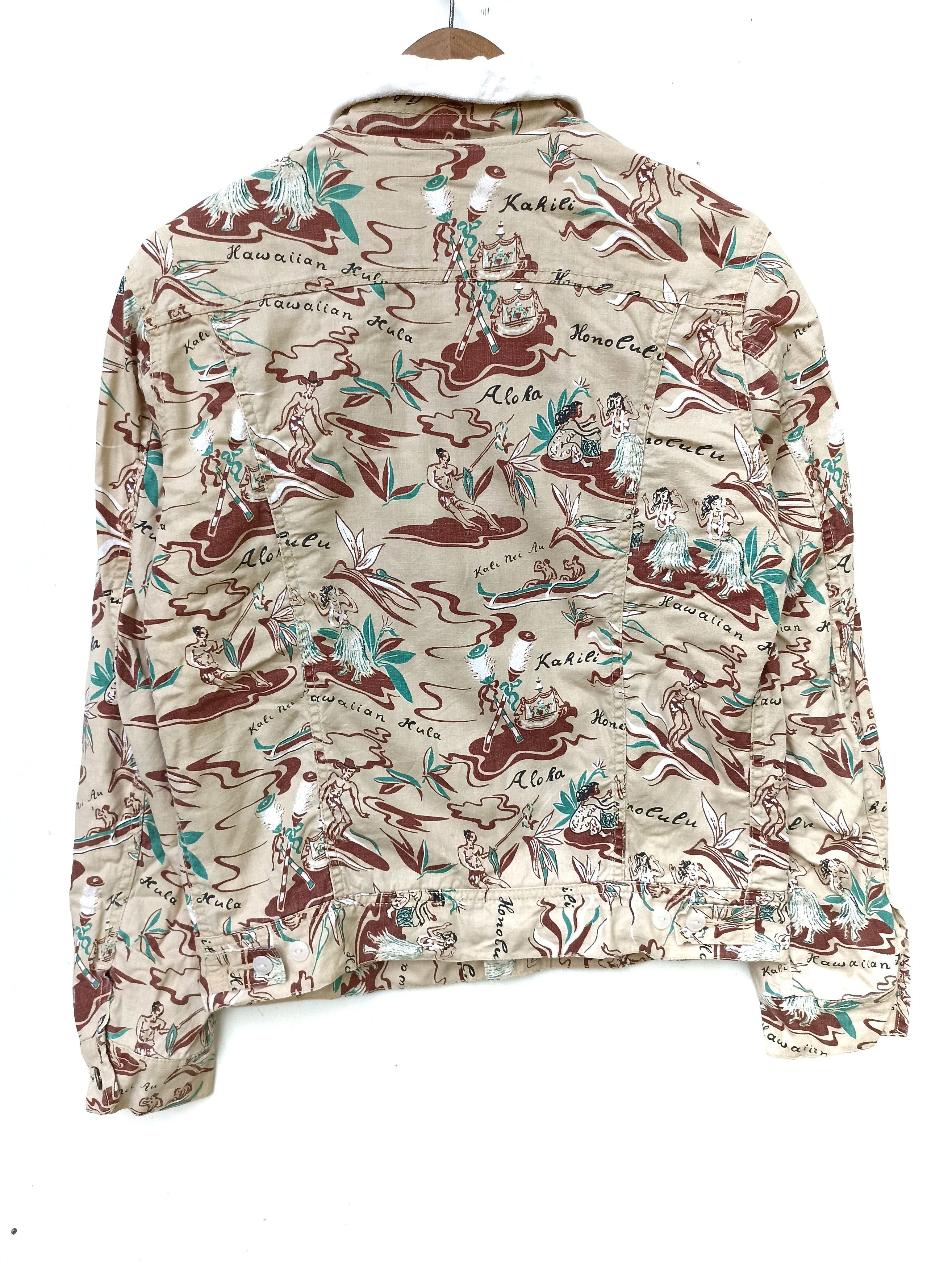 Lee Vintage 90s Vintage LEE Jacket Hawaiian design Surfing Size US S / EU 44-46 / 1 - 4 Thumbnail