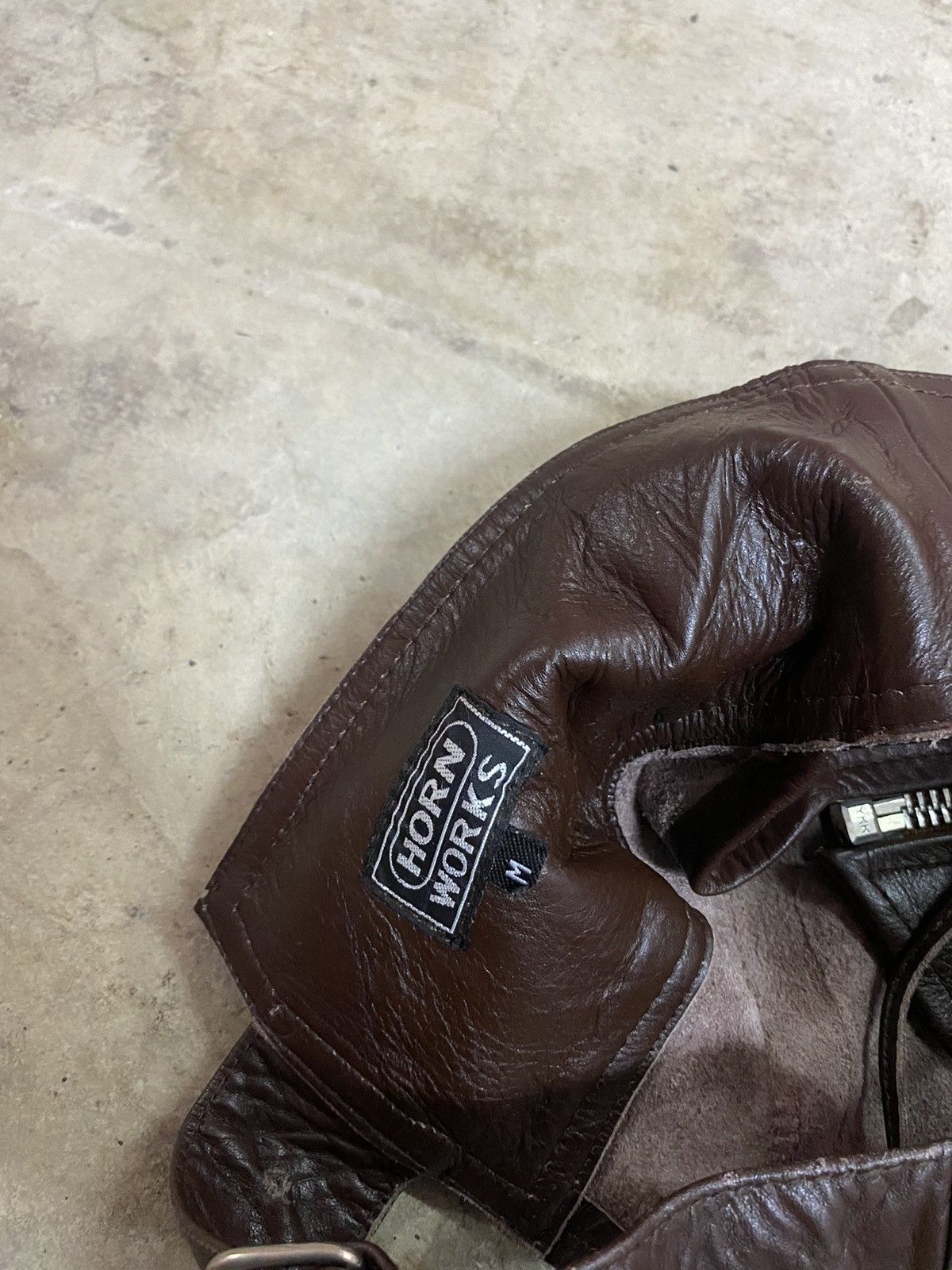 Harley Davidson × If Six Was Nine × Wings + Horns Horn Work Motorcyle Leather Pants Size US 33 - 6 Thumbnail