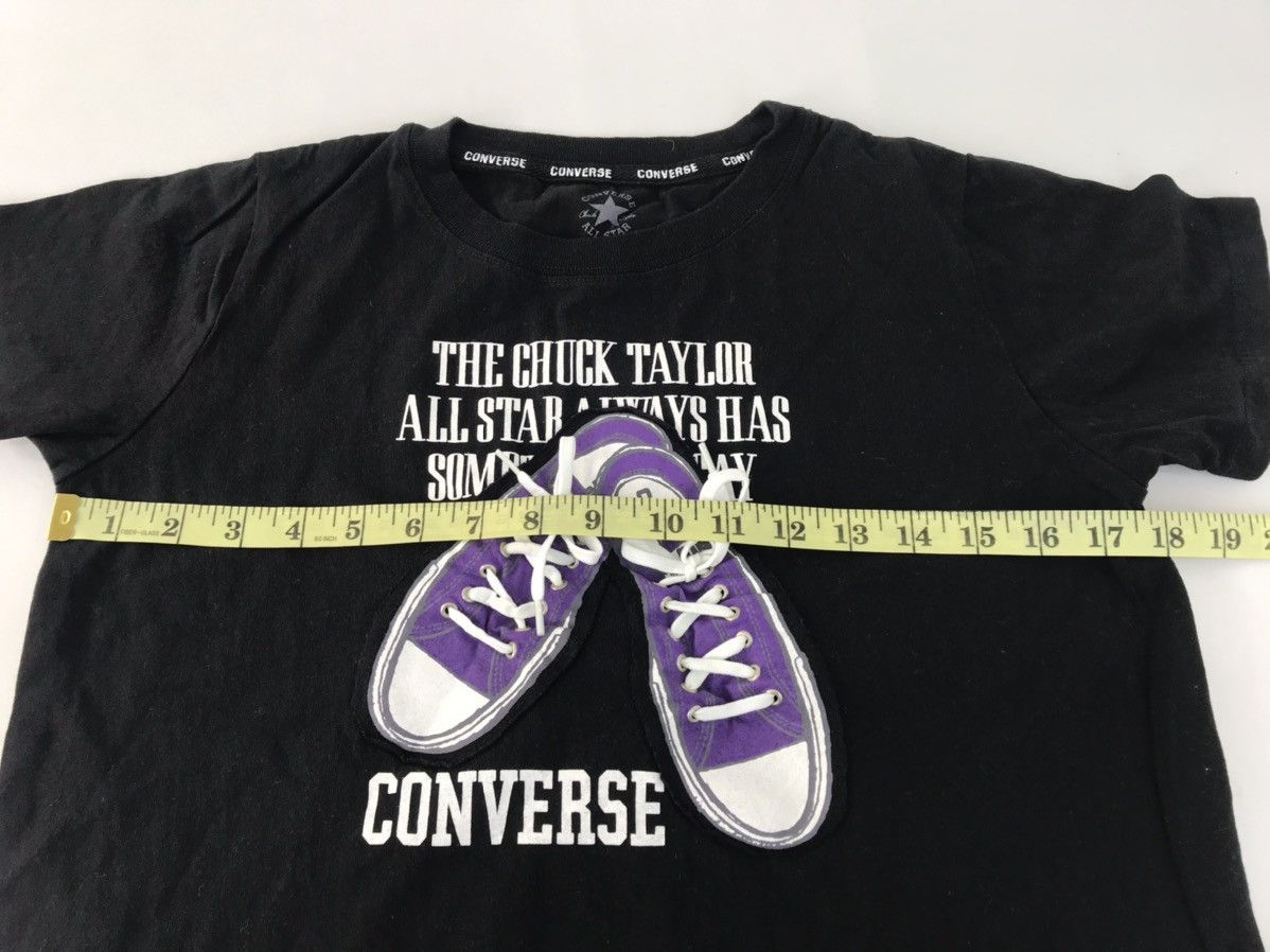 Converse × Vintage Converse All Star Chuck Taylor Purple Sneakers Logo Tee Size M / US 6-8 / IT 42-44 - 9 Thumbnail
