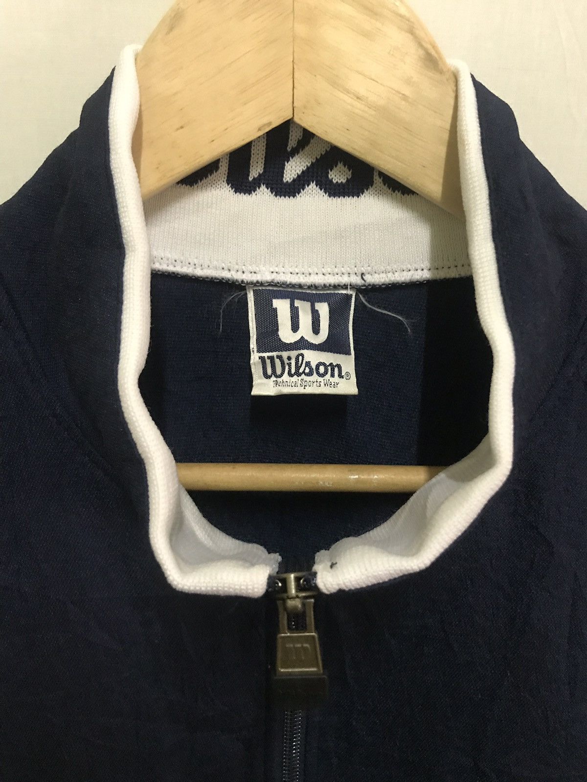 Wilson Fully Zipper Wilson Sportwear Activewear Blue Jumper Unisex Size US L / EU 52-54 / 3 - 3 Thumbnail