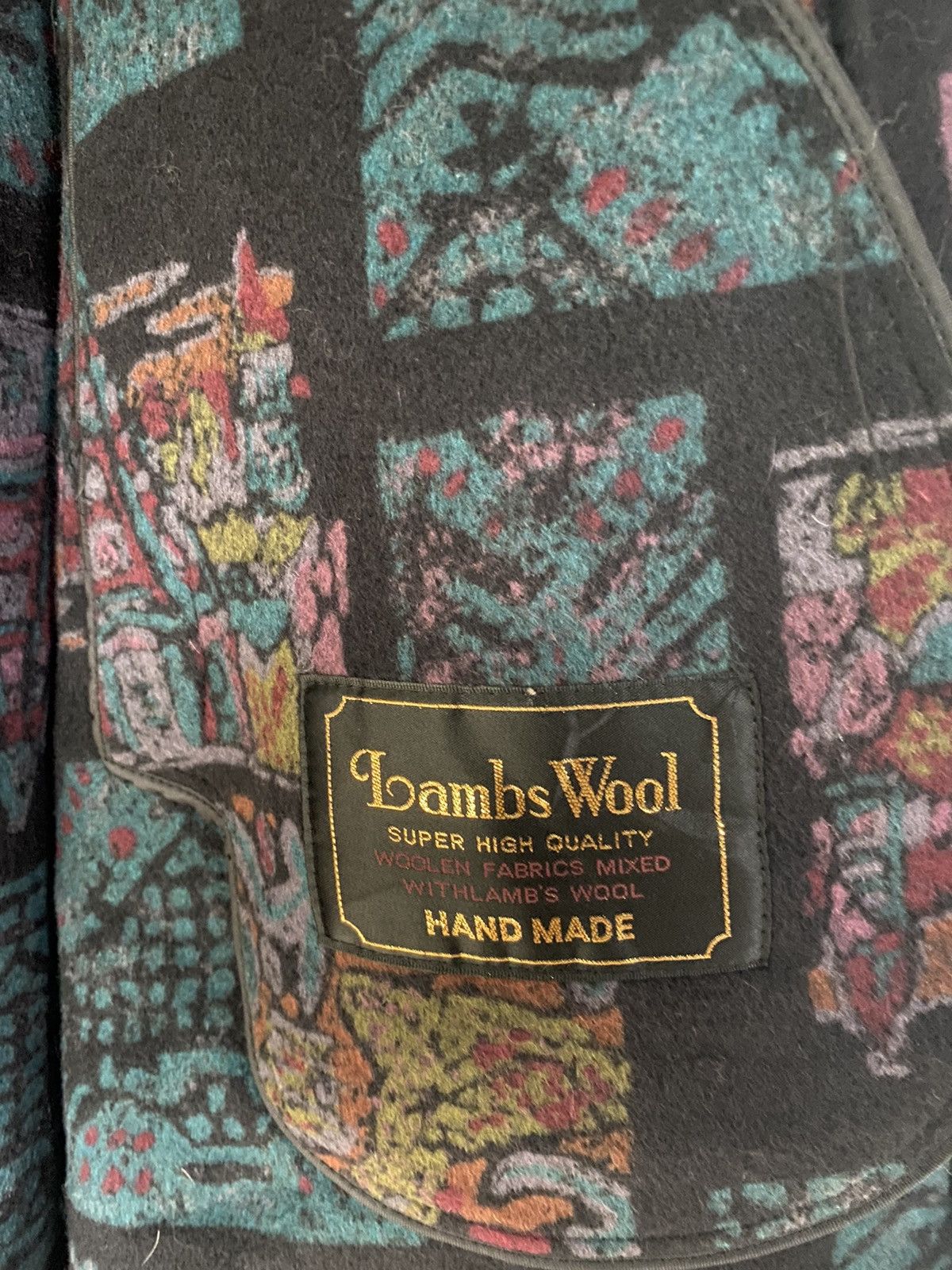 Japanese Brand Lambs Wool Hand Made Jacket Size US M / EU 48-50 / 2 - 7 Thumbnail