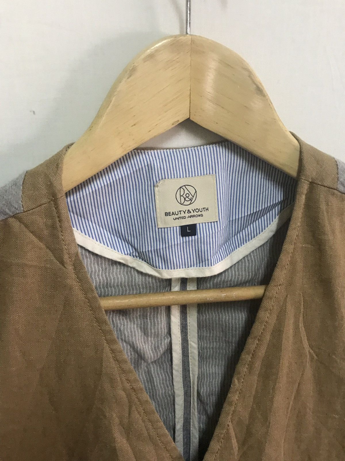 BEAUTY&YOUTH BEAUTY AND YOUTH UNITED ARROWS VEST Size 38R - 3 Thumbnail