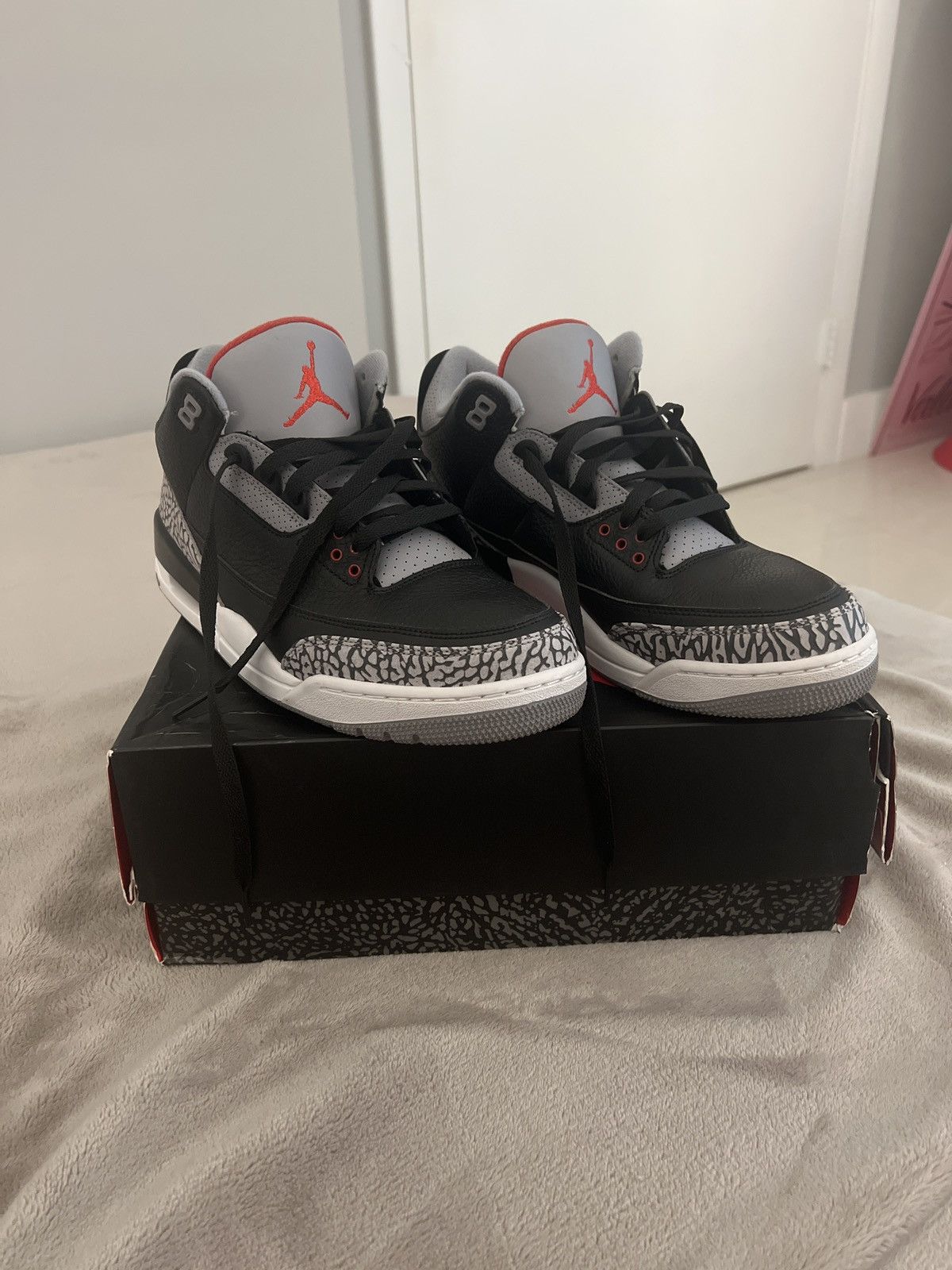 image of Jordan Nike Air Jordan 3 OG Black Cement 2018 Shoes, Men's (Size 10)