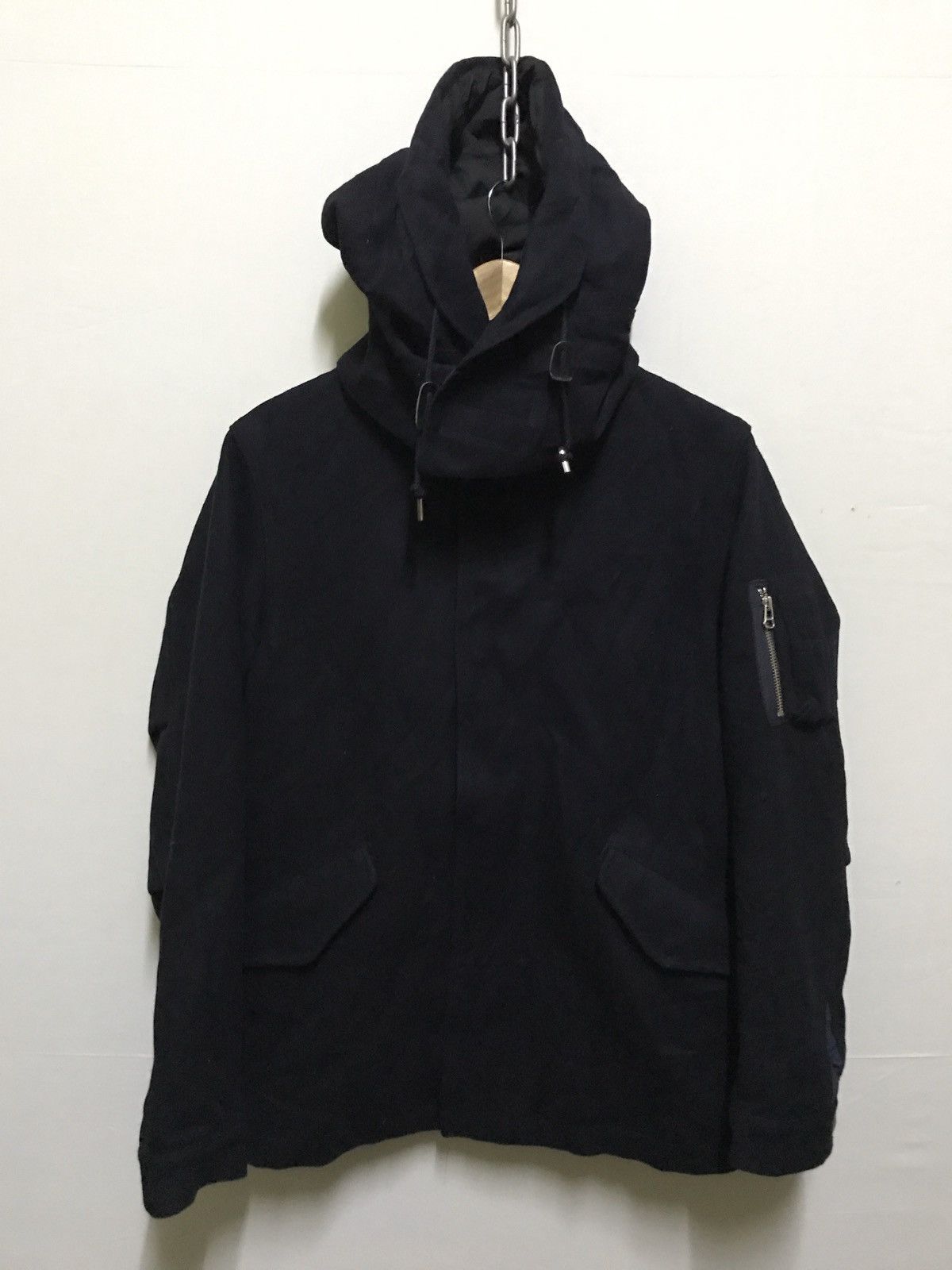 Japanese Brand Nano universe wool jacket hoodie Size US M / EU 48-50 / 2 - 1 Thumbnail