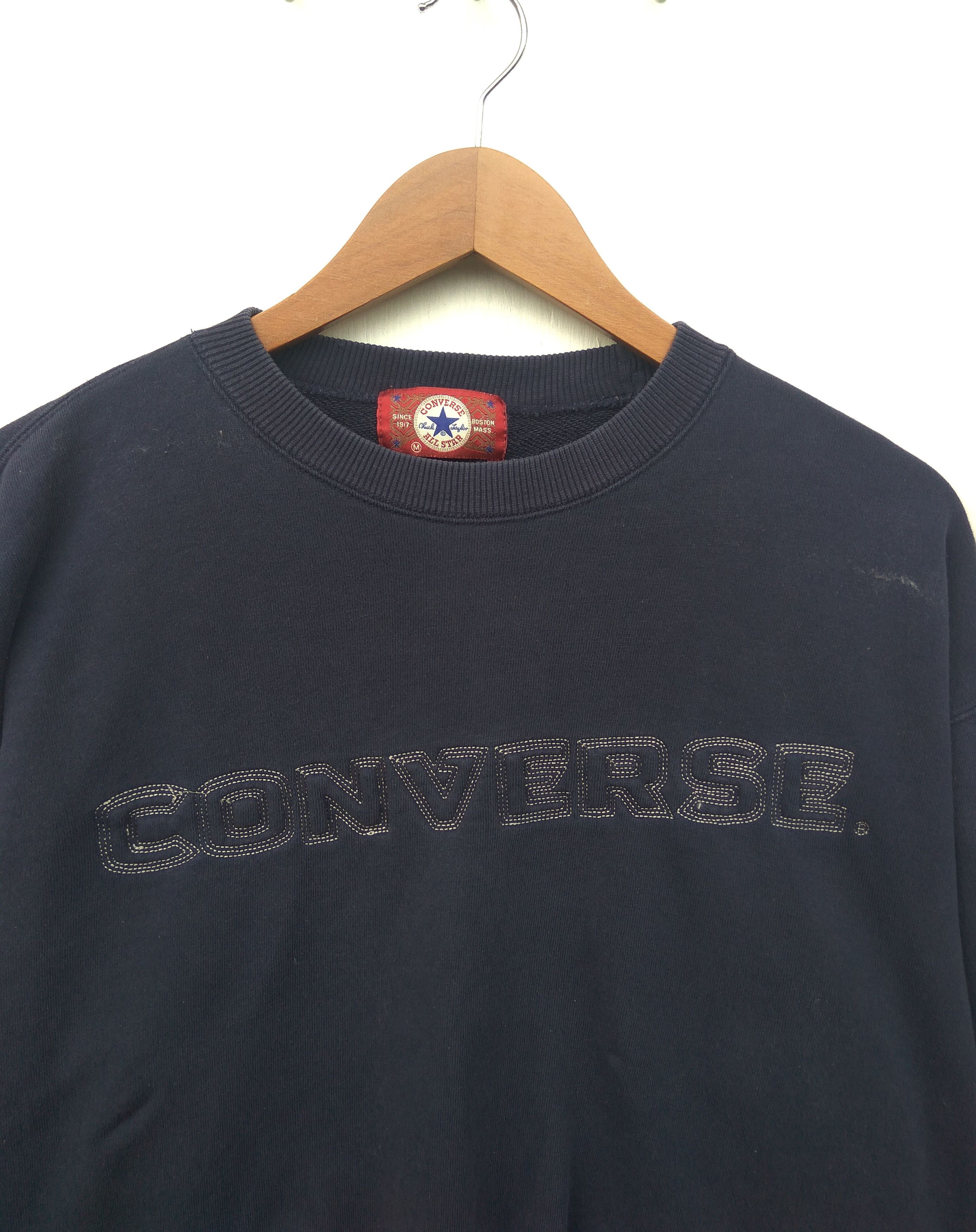 Converse × Vintage Vintage CONVERSE sweatshirt spell out jumper Size US M / EU 48-50 / 2 - 2 Thumbnail