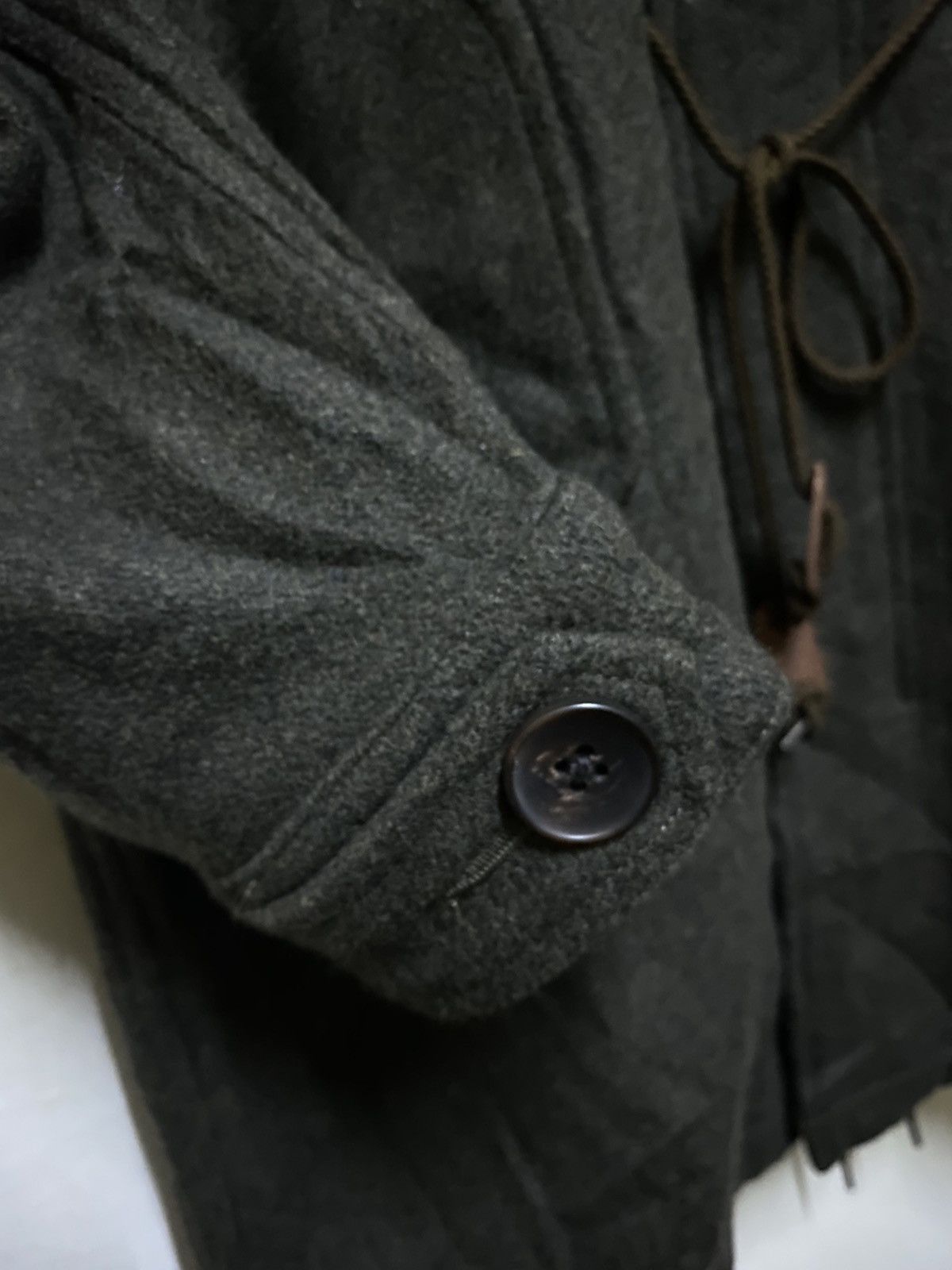 Japanese Brand × STUDIOUS Studios Japan Green Parkas Wool Attached Hoodie Japan Size US M / EU 48-50 / 2 - 6 Thumbnail
