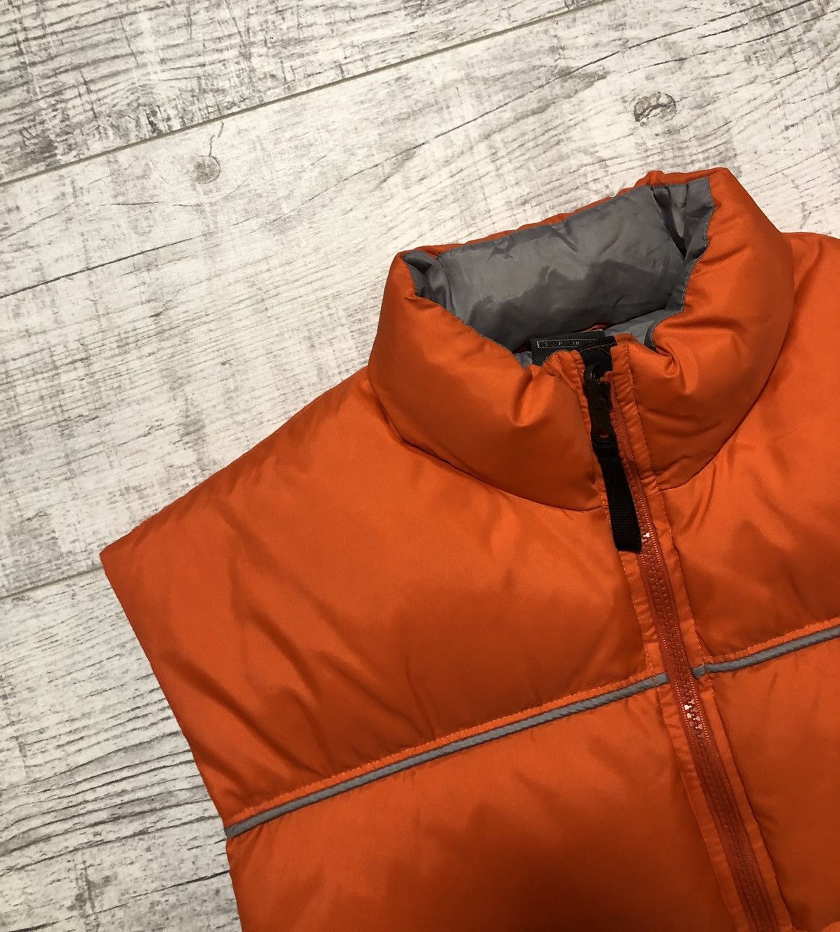 Nike × Vintage Vintage Y2K Nike Nylon Drill Puffer Vest Jacket Size US S / EU 44-46 / 1 - 5 Thumbnail