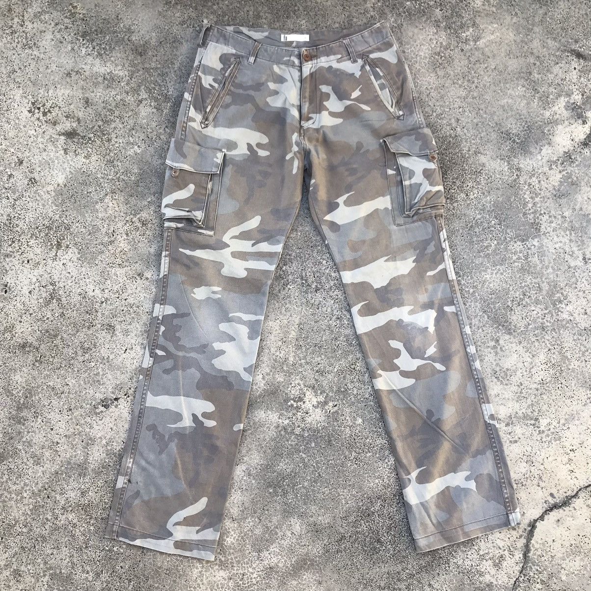 Vintage Japanese Brand Faded Camo Tactical Cargo Pants
