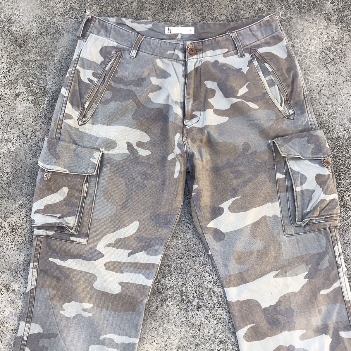 Hunter Vintage Japanese Brand Faded Camo Tactical Cargo Pants Size US 32 / EU 48 - 2 Thumbnail
