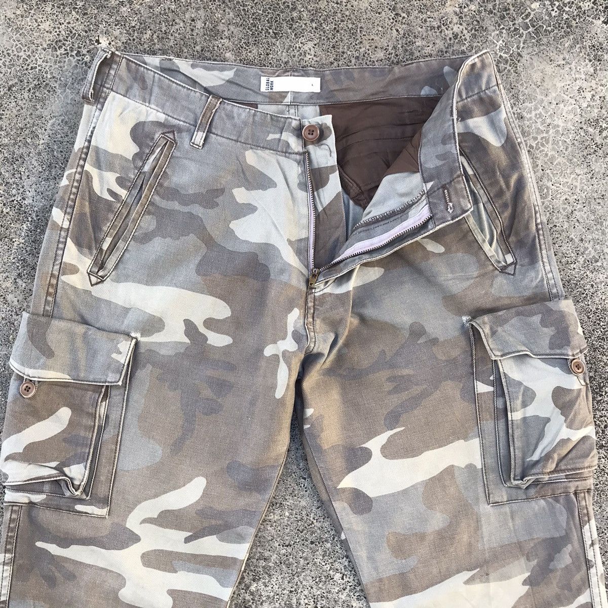 Hunter Vintage Japanese Brand Faded Camo Tactical Cargo Pants Size US 32 / EU 48 - 10 Thumbnail