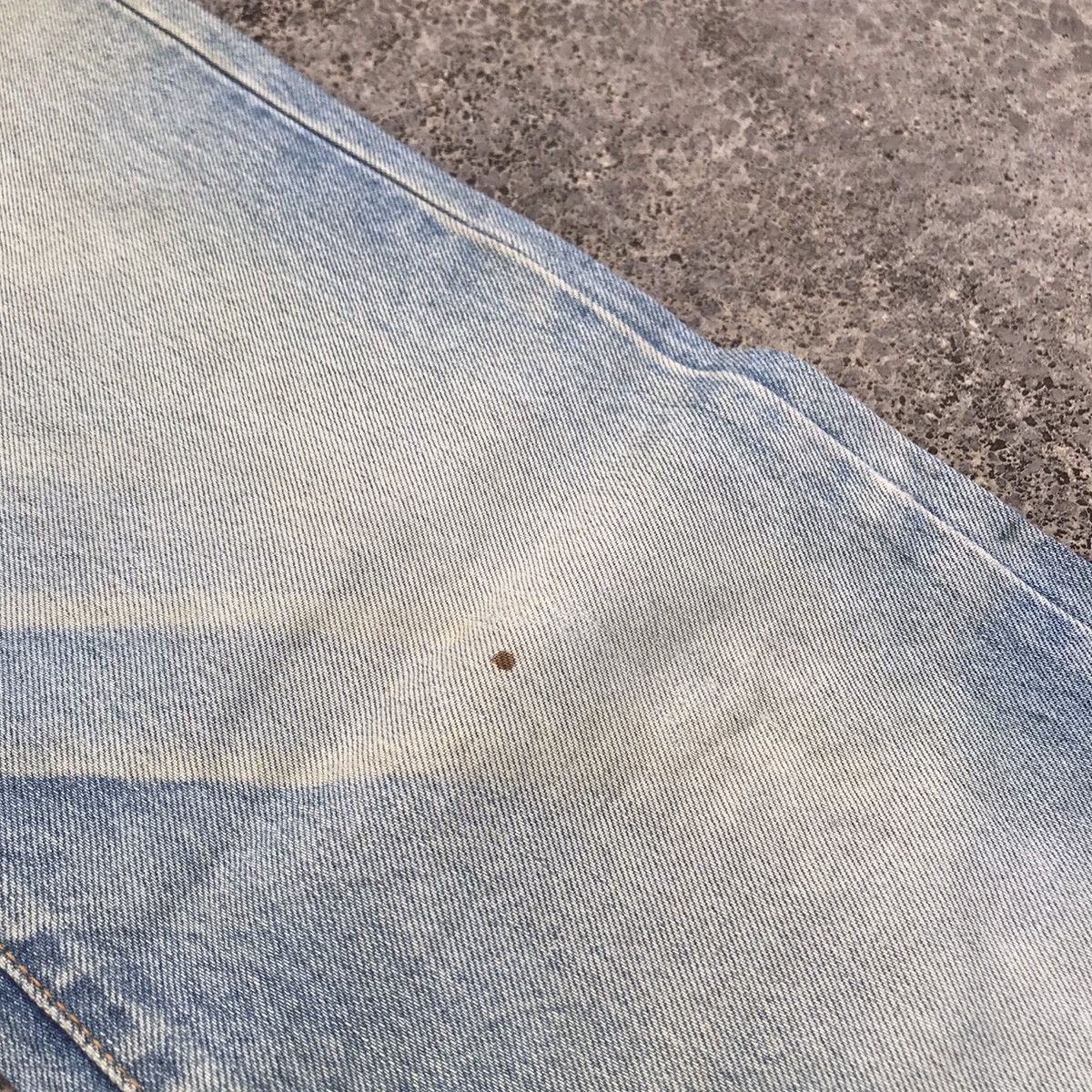 Japanese Brand Vintage Bison Distressed Denim Blue Wash Jeans Pants Size US 29 - 5 Thumbnail