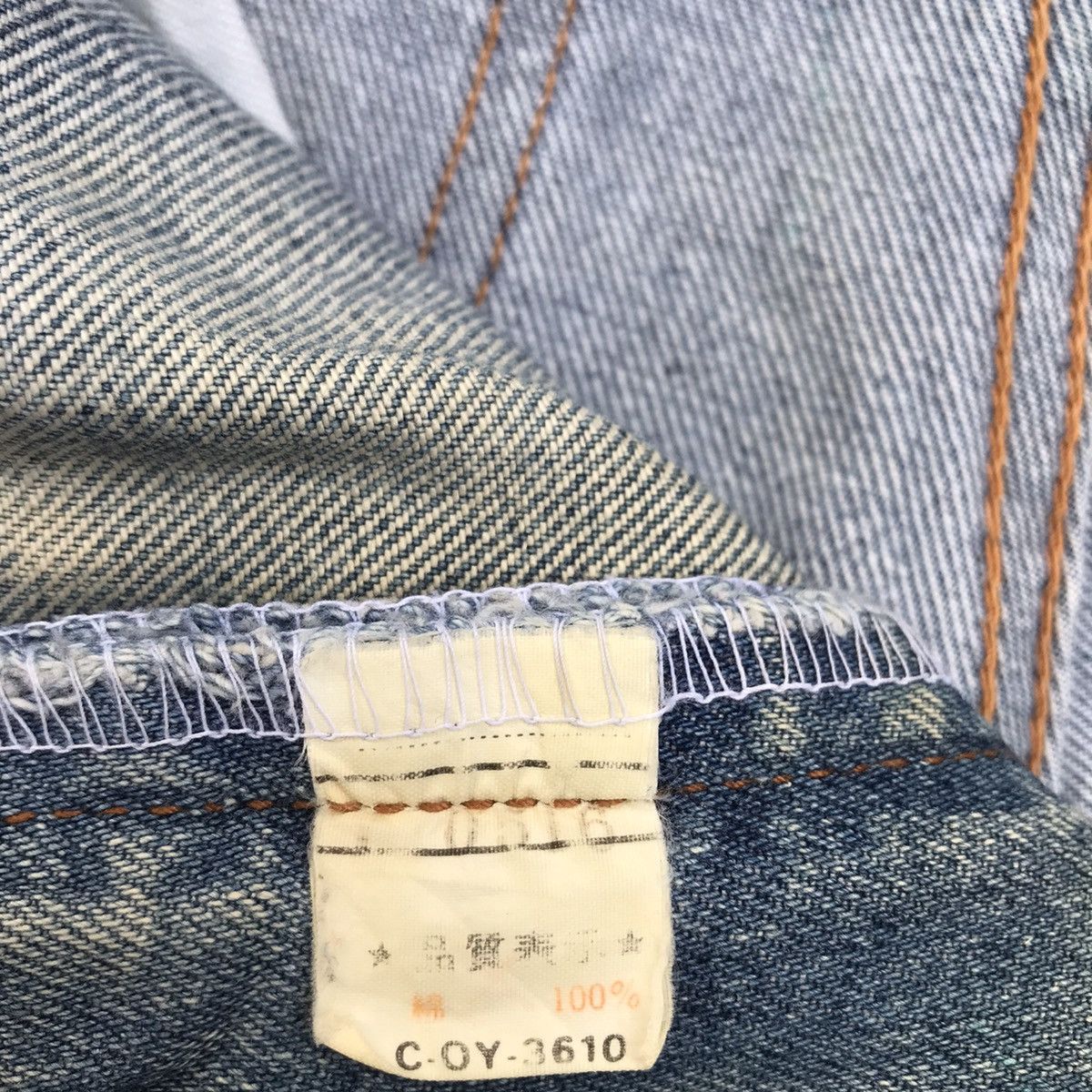 Japanese Brand Vintage Bison Distressed Denim Blue Wash Jeans Pants Size US 29 - 13 Thumbnail