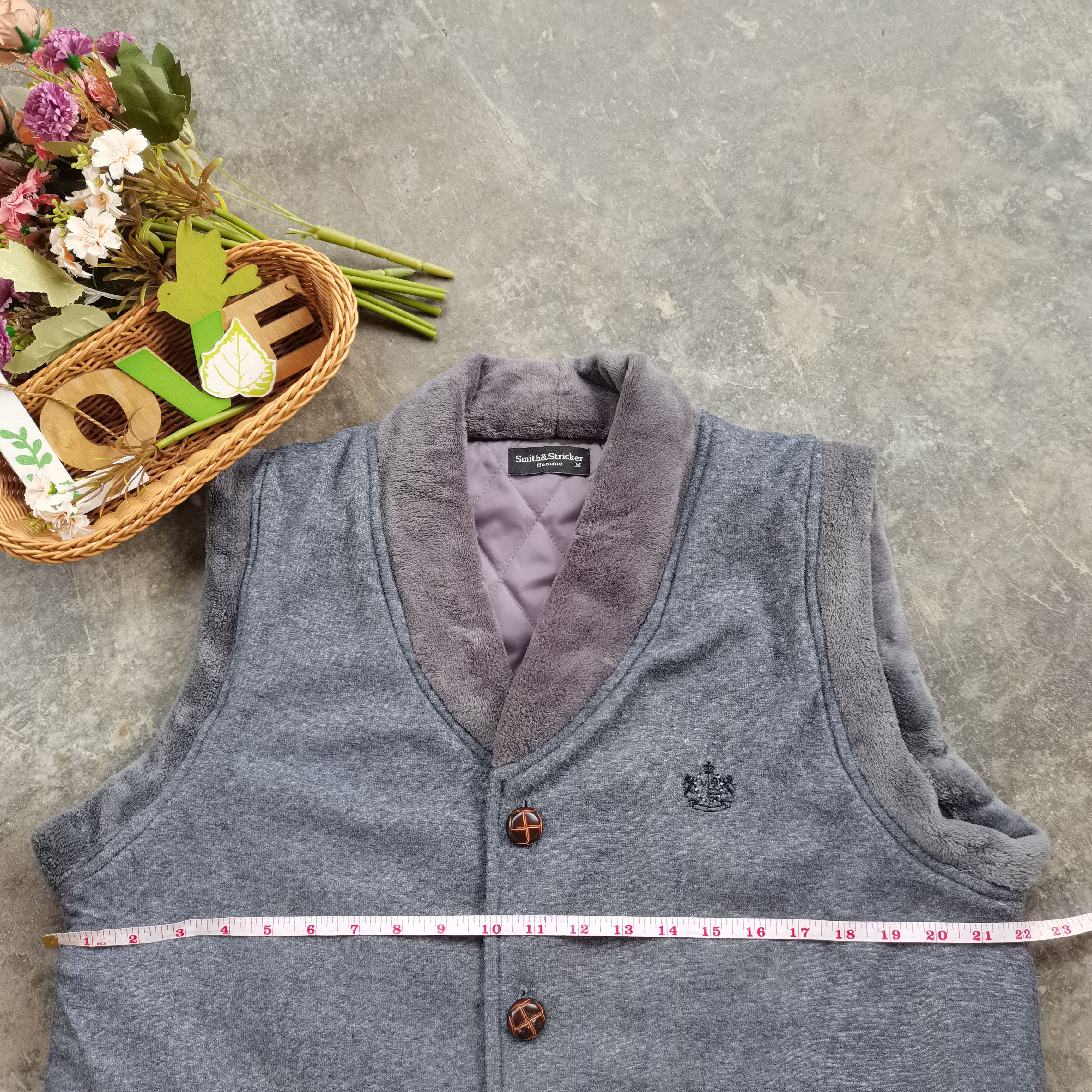 Designer × Vintage 🔥VINTAGE🔥 SMITH&STRICKER HOMME Fleece Vests Size US M / EU 48-50 / 2 - 4 Thumbnail