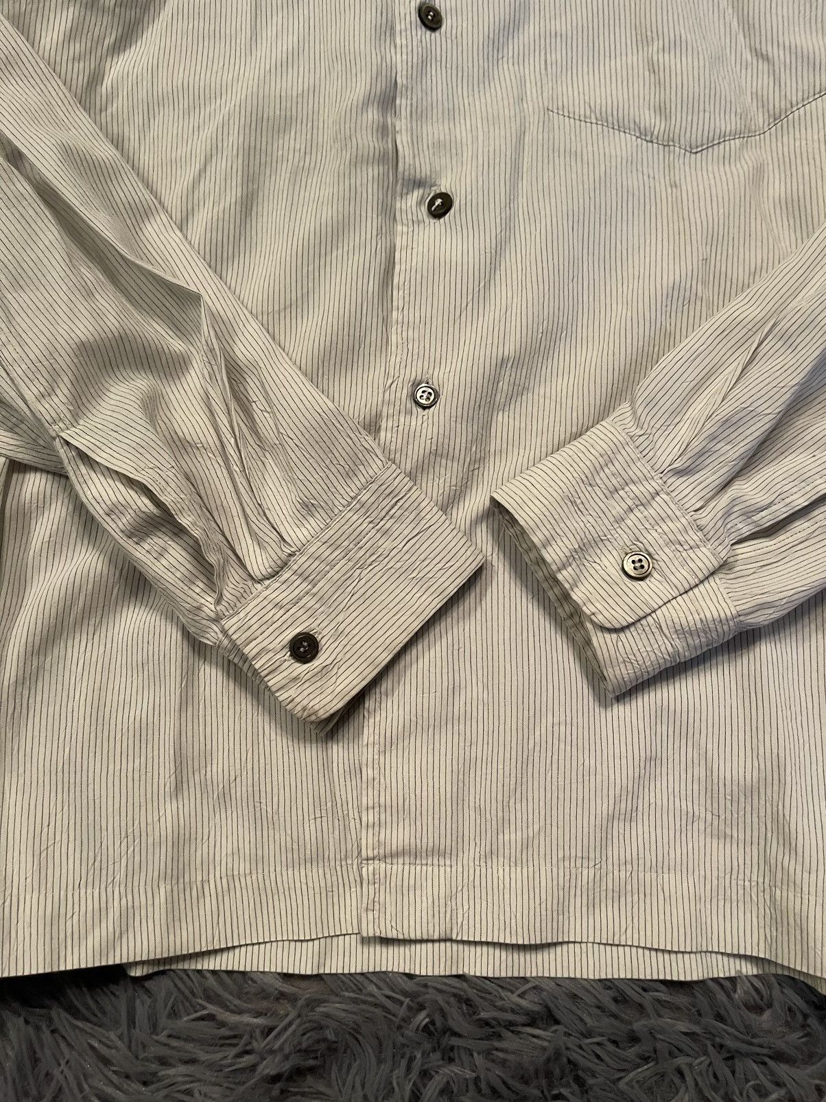 Issey Miyake × Japanese Brand Issey Miyake vintage archive striped Japanese shirt Size US L / EU 52-54 / 3 - 2 Thumbnail