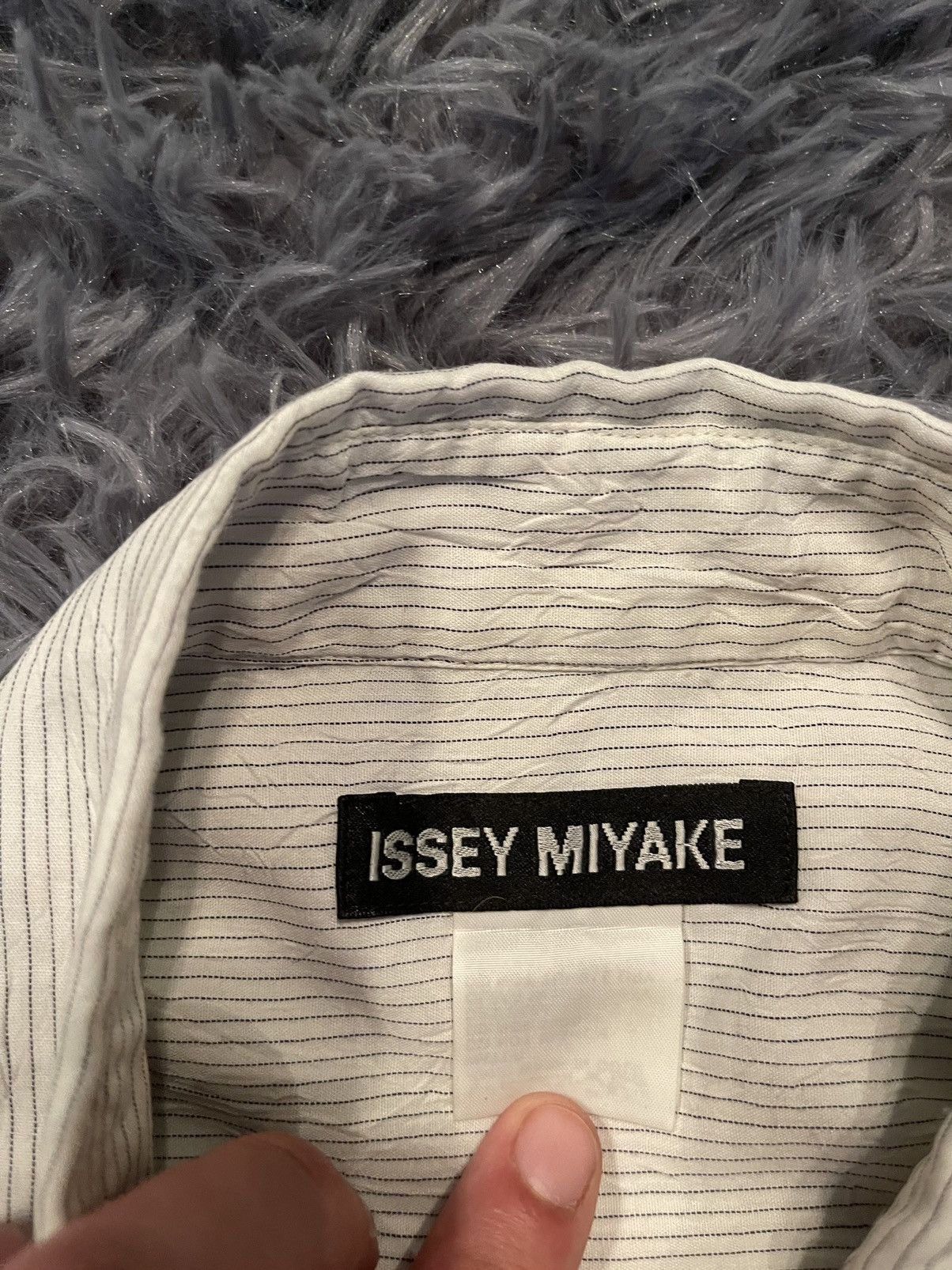 Issey Miyake × Japanese Brand Issey Miyake vintage archive striped Japanese shirt Size US L / EU 52-54 / 3 - 3 Thumbnail