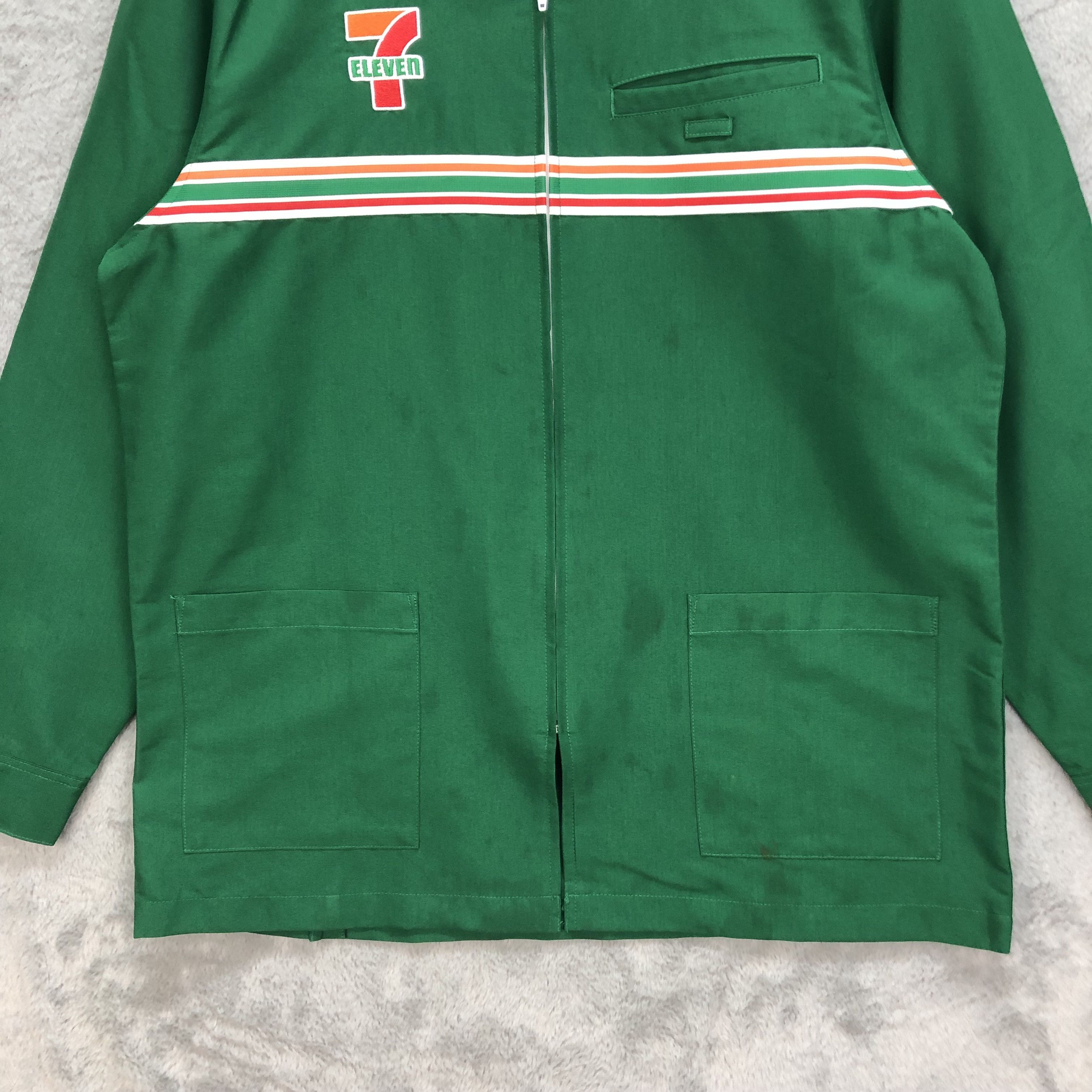 Other 7 Eleven Uniform Jacket Long Sleeve Green #6059-219 Size US L / EU 52-54 / 3 - 5 Thumbnail