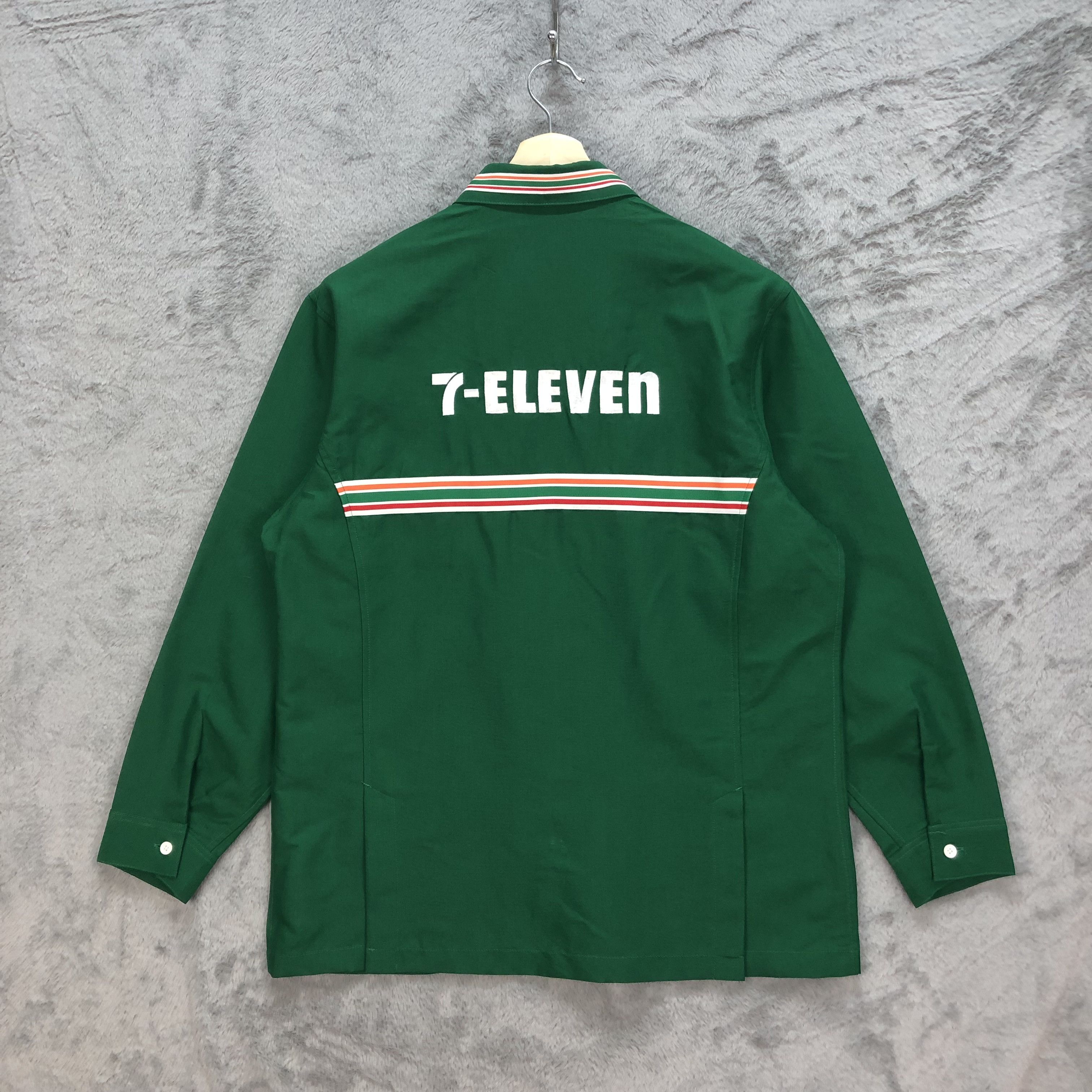 Other 7 Eleven Uniform Jacket Long Sleeve Green #6059-219 Size US L / EU 52-54 / 3 - 1 Thumbnail