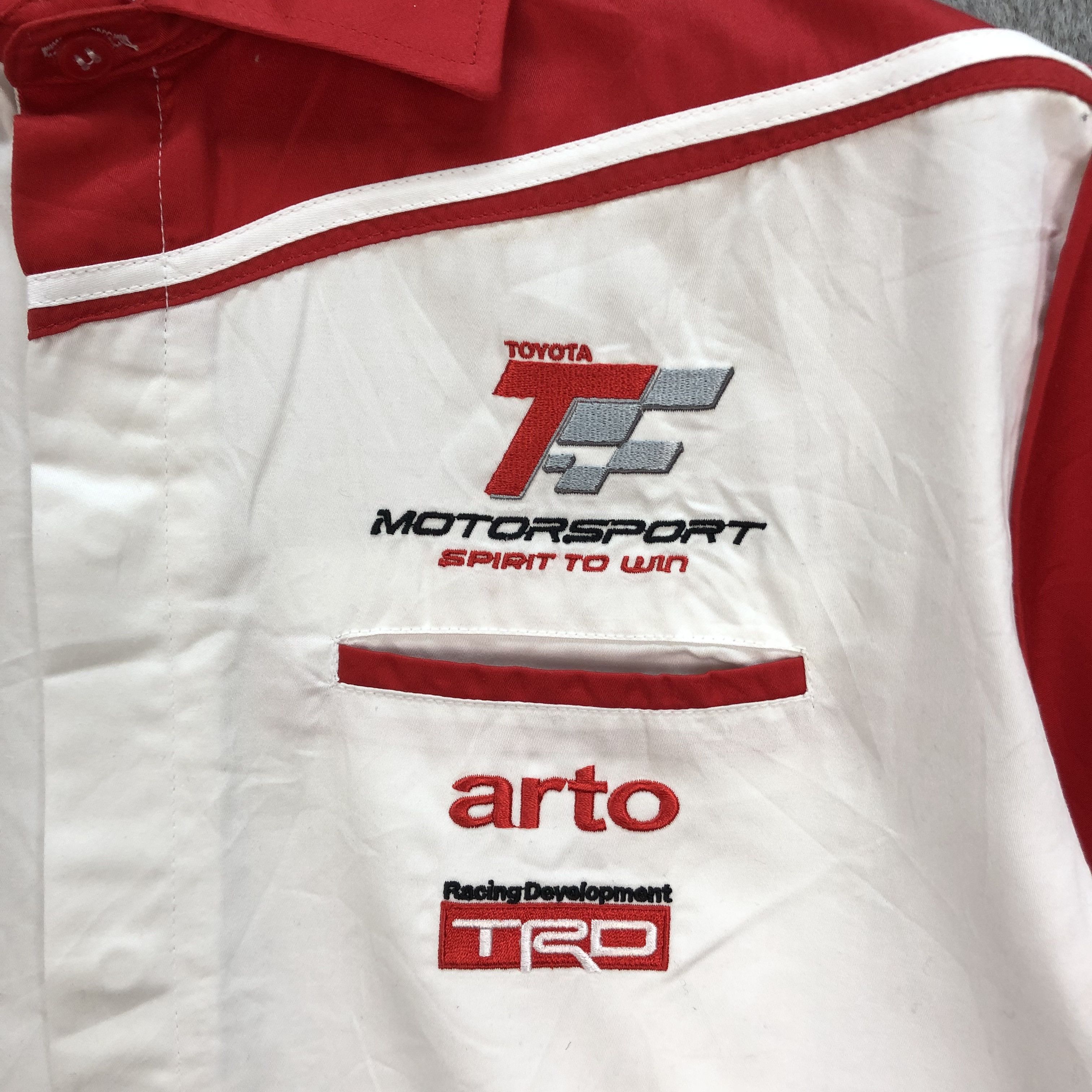 Japanese Brand Toyota TRD Motorsport Uniform Button Ups Shirts #6086-44 Size US M / EU 48-50 / 2 - 4 Thumbnail