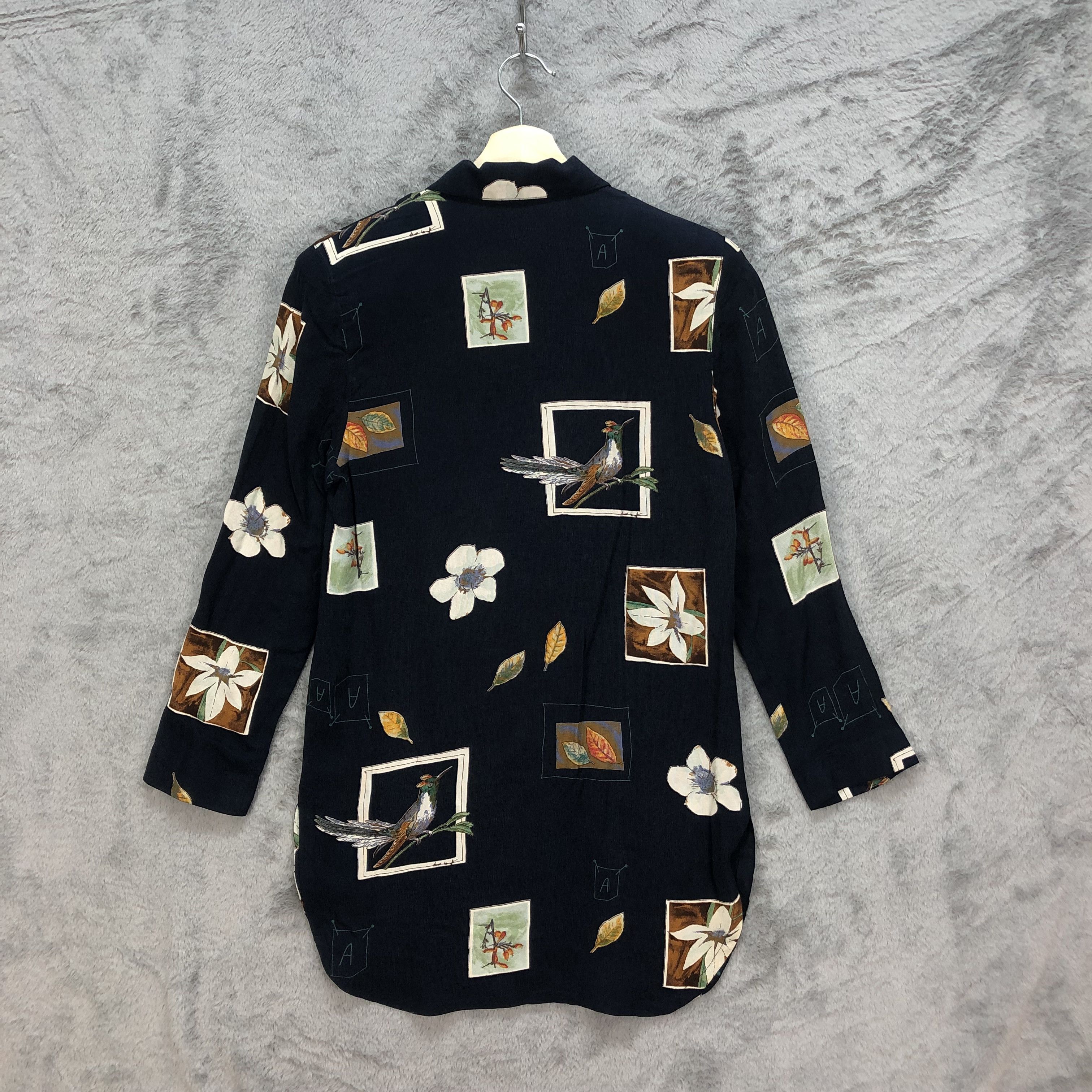 Japanese Brand modiste Sumie Hashimoto Paris Printed Blouse #6056-219 Size S / US 4 / IT 40 - 9 Thumbnail