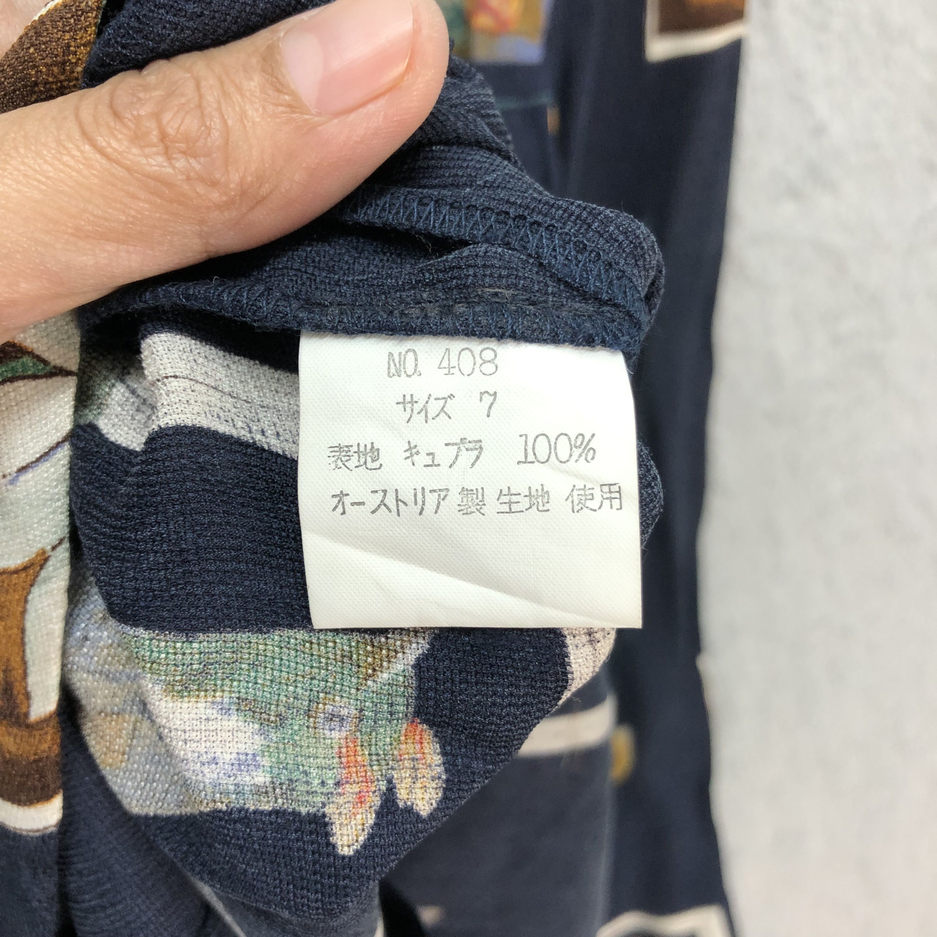 Japanese Brand modiste Sumie Hashimoto Paris Printed Blouse #6056-219 Size S / US 4 / IT 40 - 8 Thumbnail