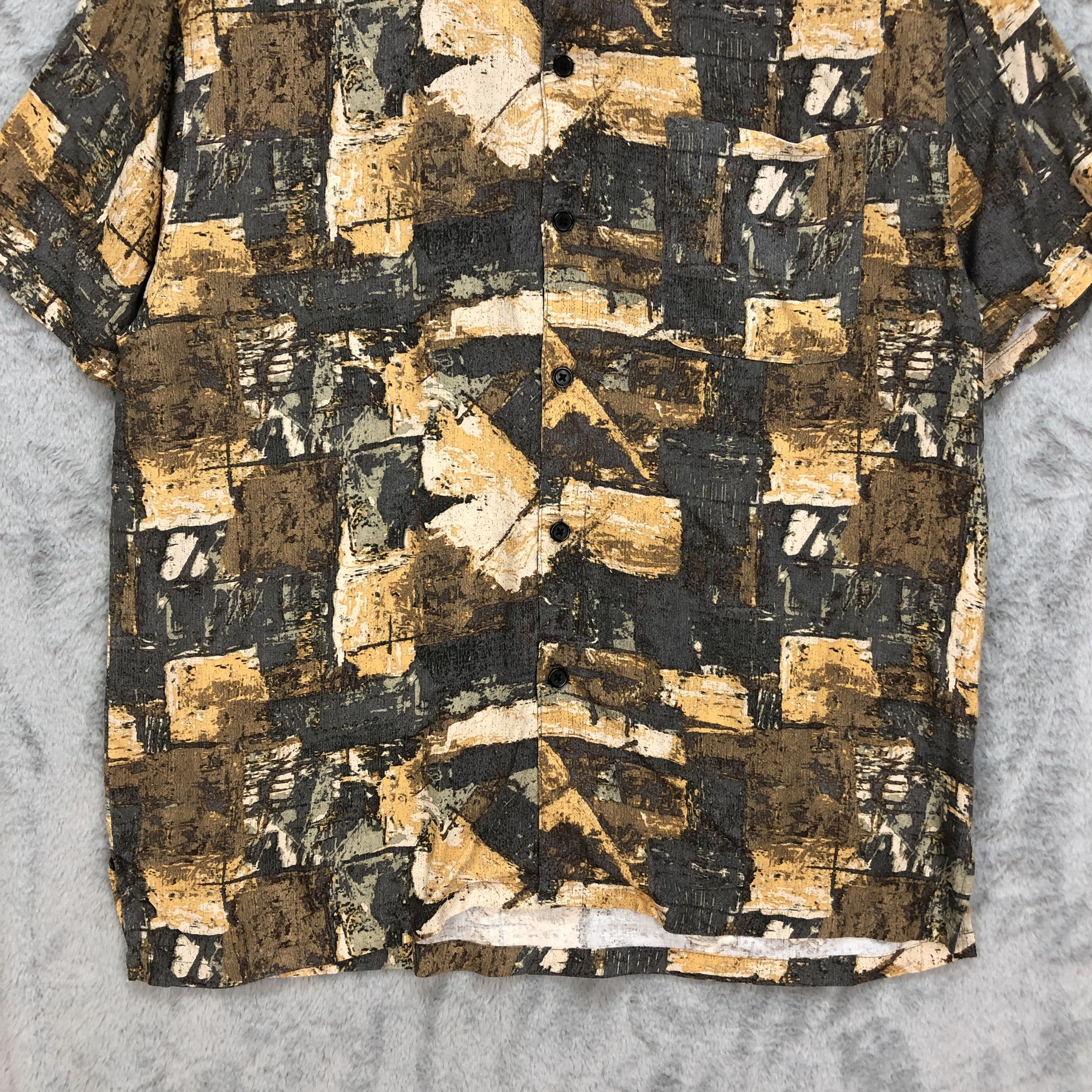 Japanese Brand Melan Cleuge Printed Button Ups Shirts #6051-219 Size US M / EU 48-50 / 2 - 3 Thumbnail