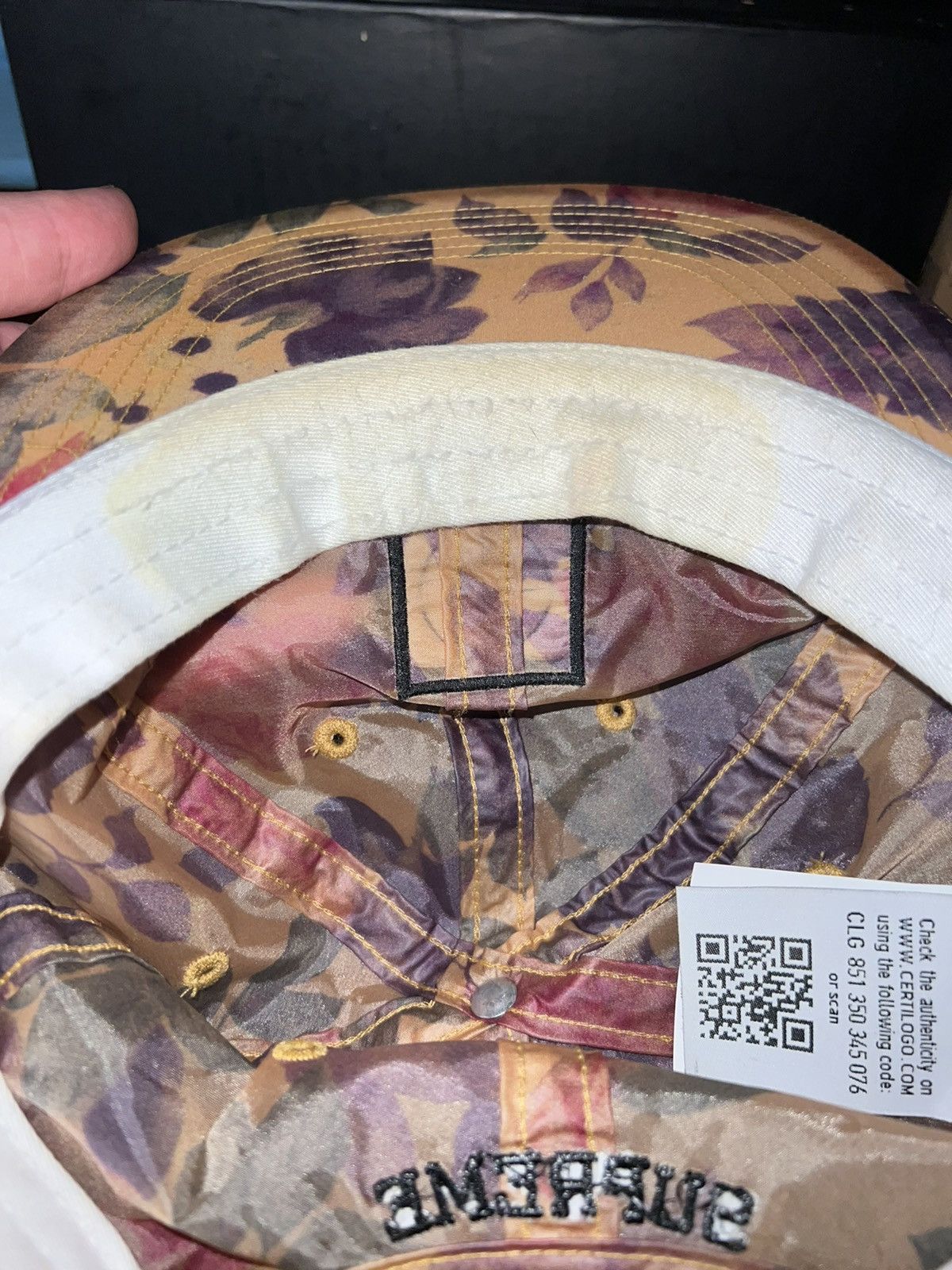 Rare Supreme Stone Island Lamy 6-panel hat