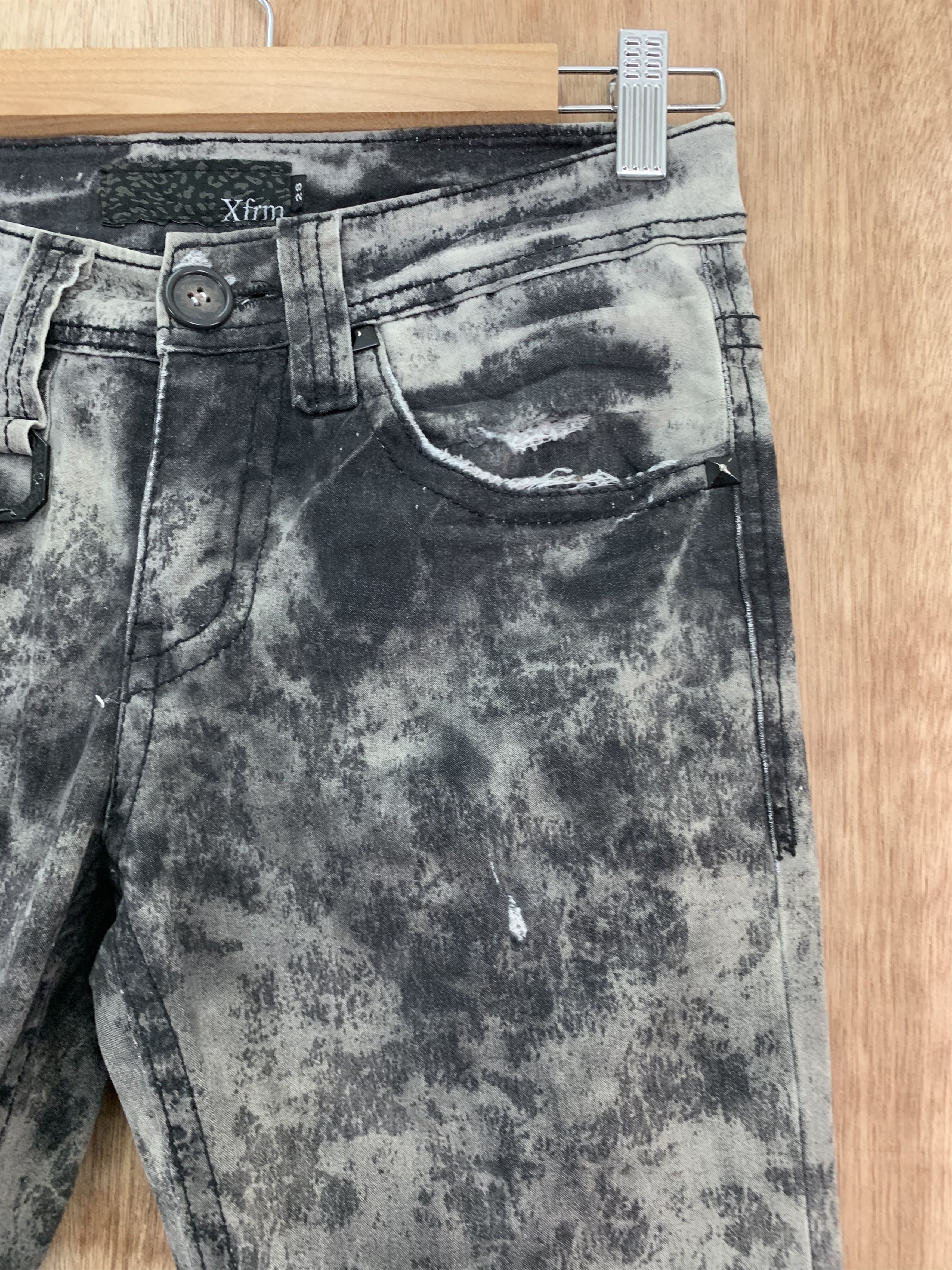 Japanese Brand Xfrm Slim Fit Pants Vintage Distressed Faded Colour Size US 28 / EU 44 - 7 Thumbnail