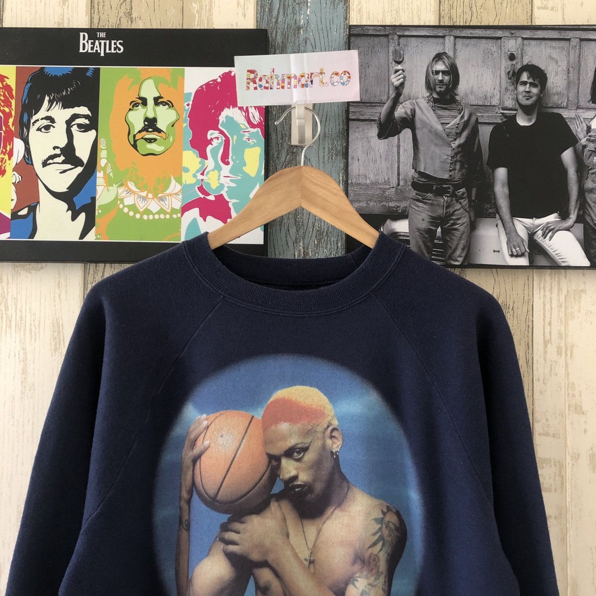 NBA × Vintage Vintage Dennis Rodman Bad Ass I Wanna Be Sweatshirt Size US L / EU 52-54 / 3 - 2 Thumbnail