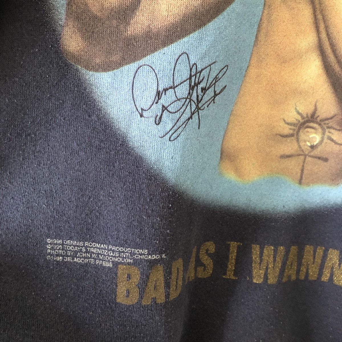 NBA × Vintage Vintage Dennis Rodman Bad Ass I Wanna Be Sweatshirt Size US L / EU 52-54 / 3 - 4 Thumbnail