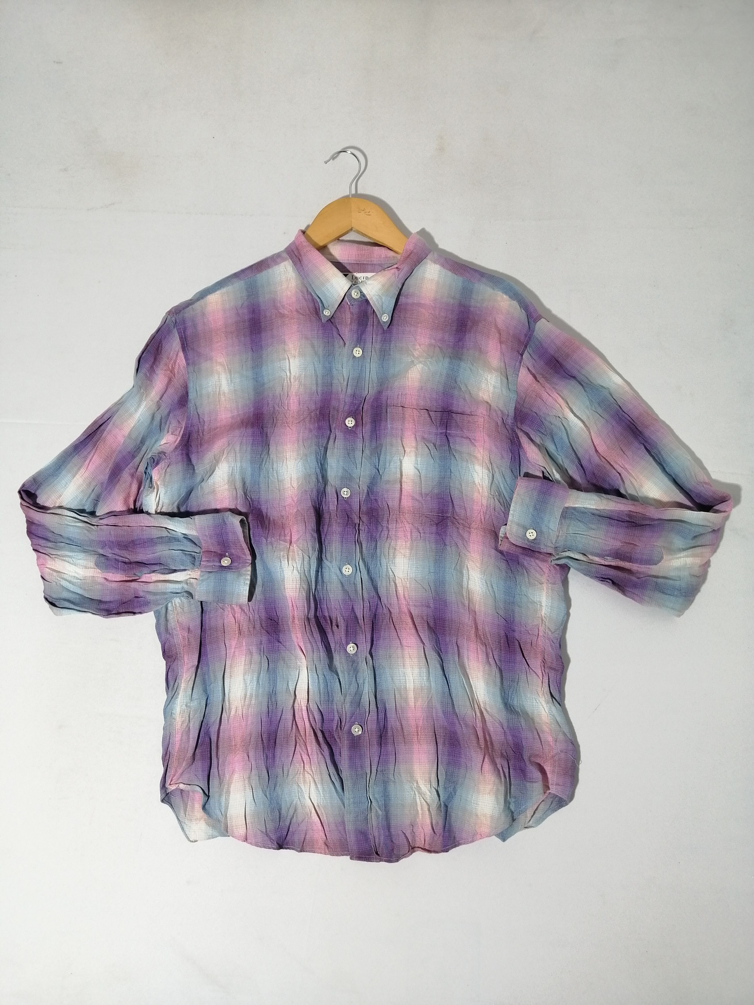 Japanese Brand Lucid Japanese Brand Button Downs Longsleeve Shirt Size US M / EU 48-50 / 2 - 1 Thumbnail