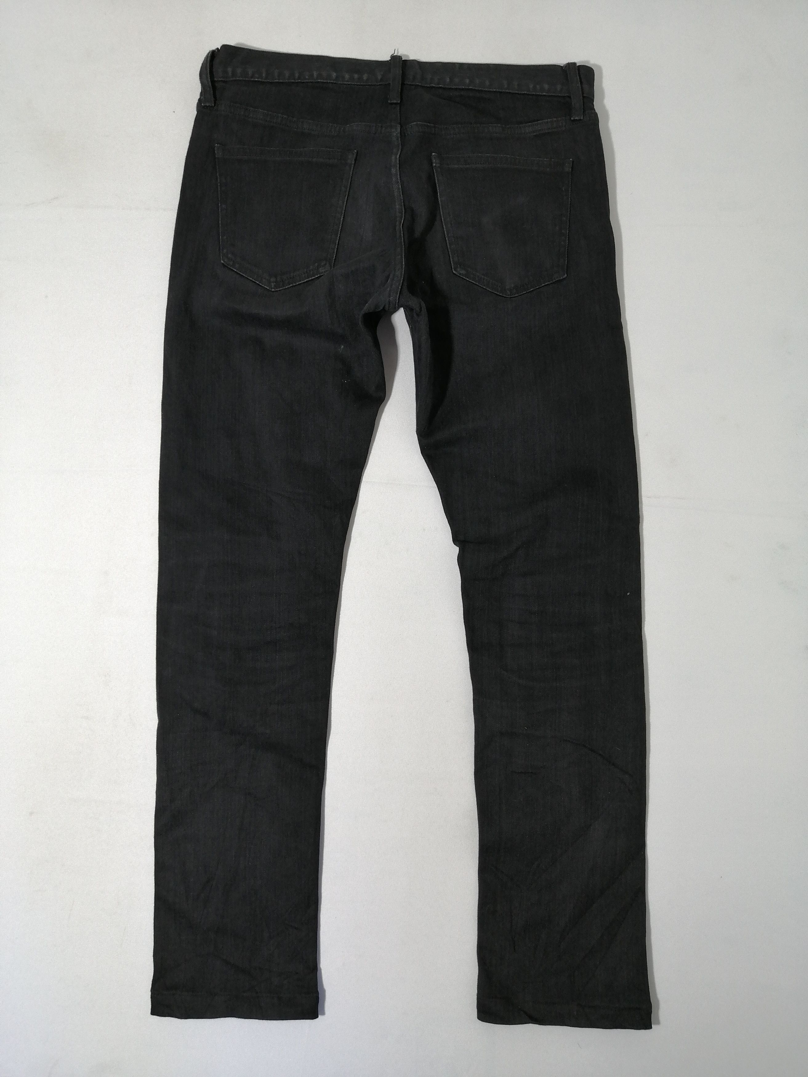 Uniqlo Uniqlo Selvedge Black Denim Jeans Size US 33 - 3 Thumbnail