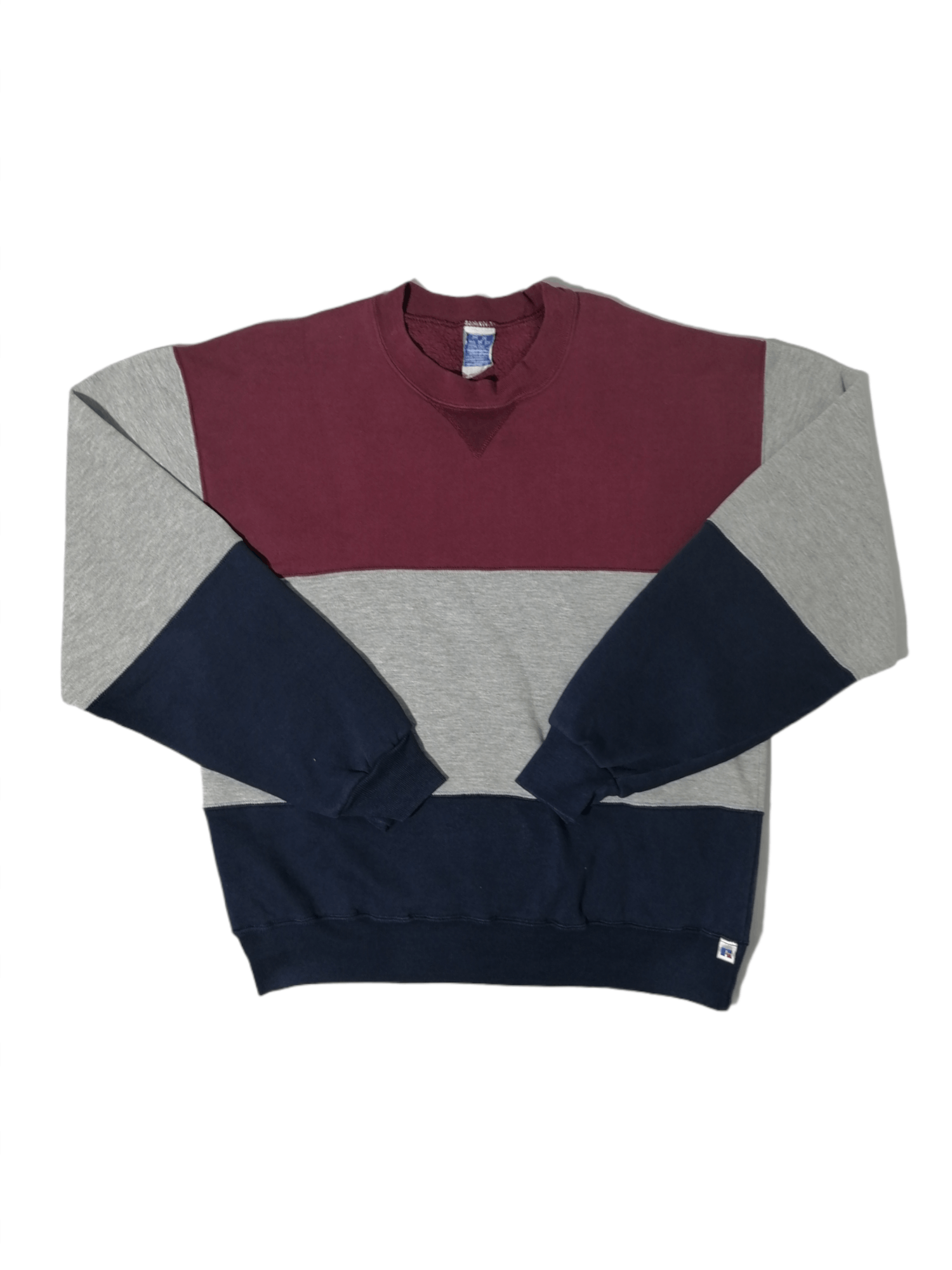 Vintage 90s Russell Athletic Colour Block Sweatshirt