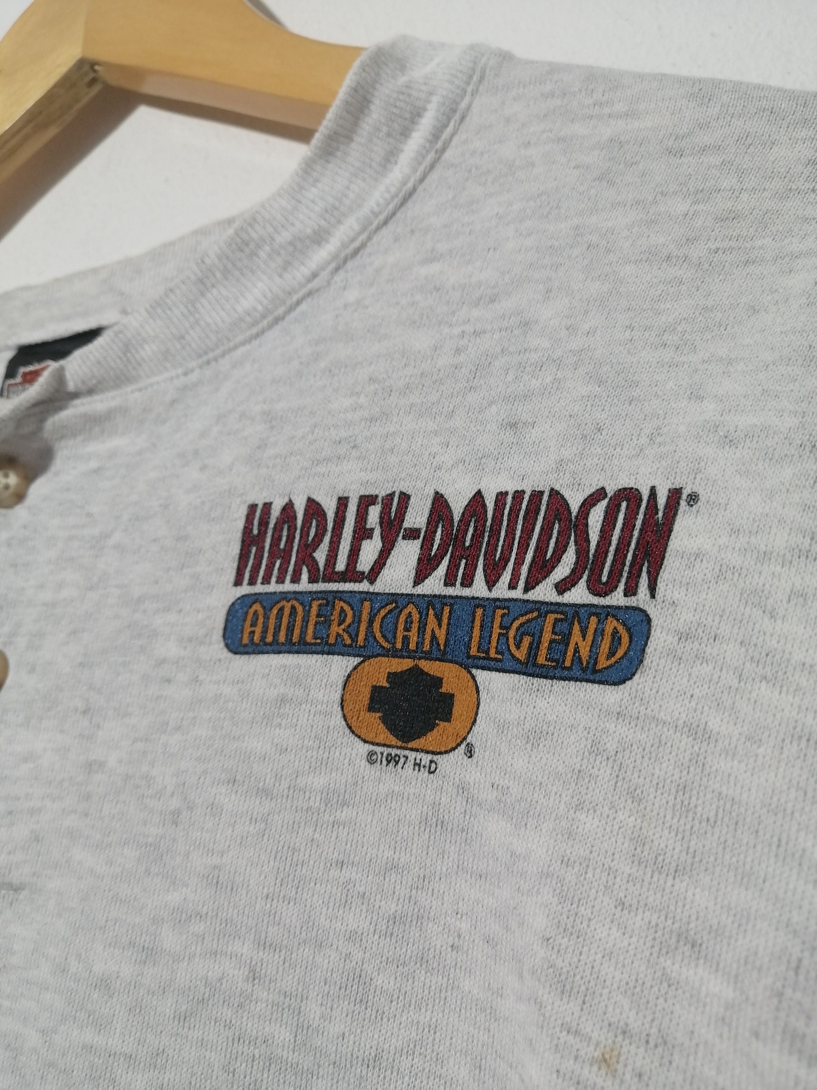 Harley Davidson × Vintage Vintage 90s Harley Davidson Ted's Alton Longsleeve Shirt Size US XL / EU 56 / 4 - 6 Thumbnail