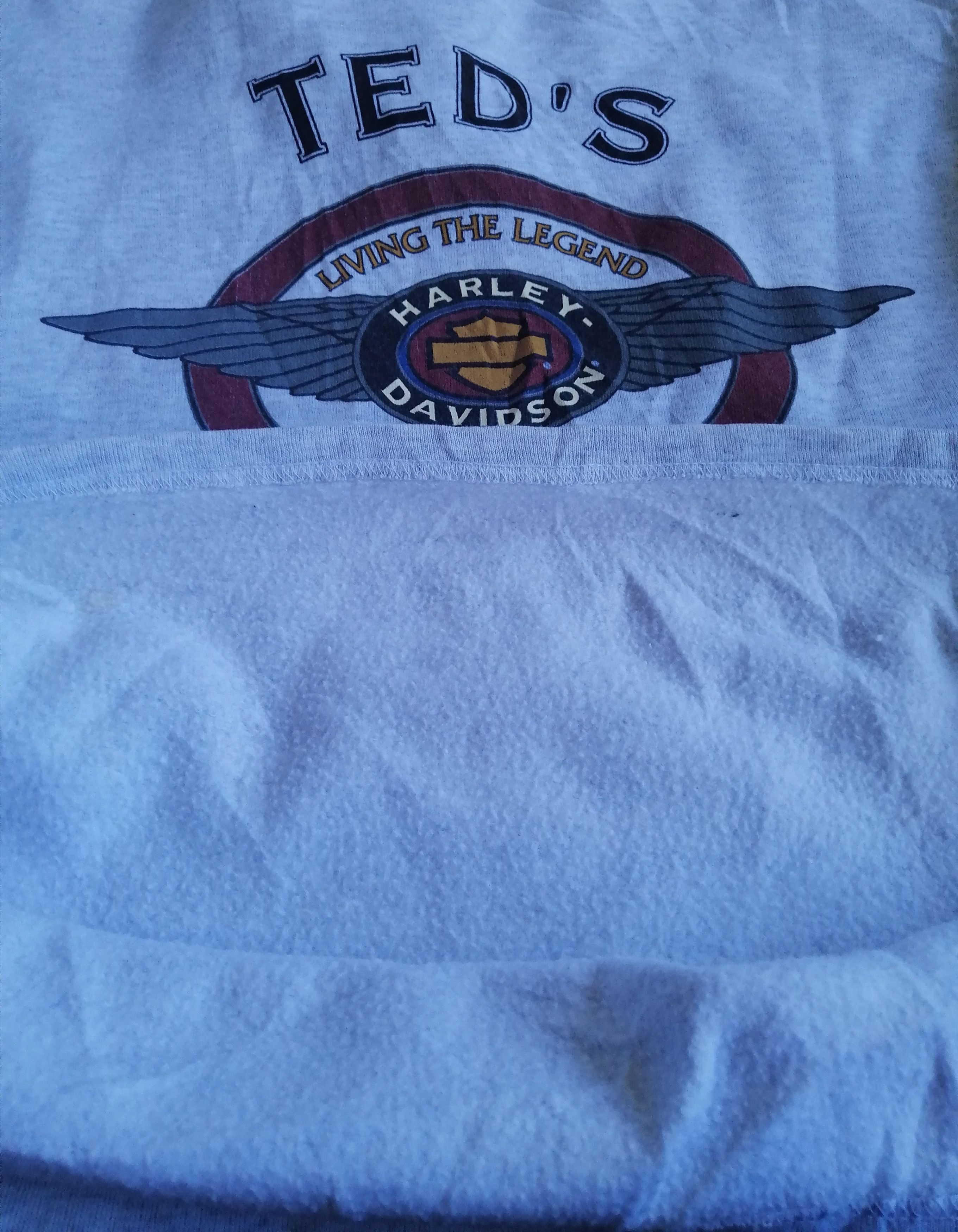 Harley Davidson × Vintage Vintage 90s Harley Davidson Ted's Alton Longsleeve Shirt Size US XL / EU 56 / 4 - 2 Thumbnail