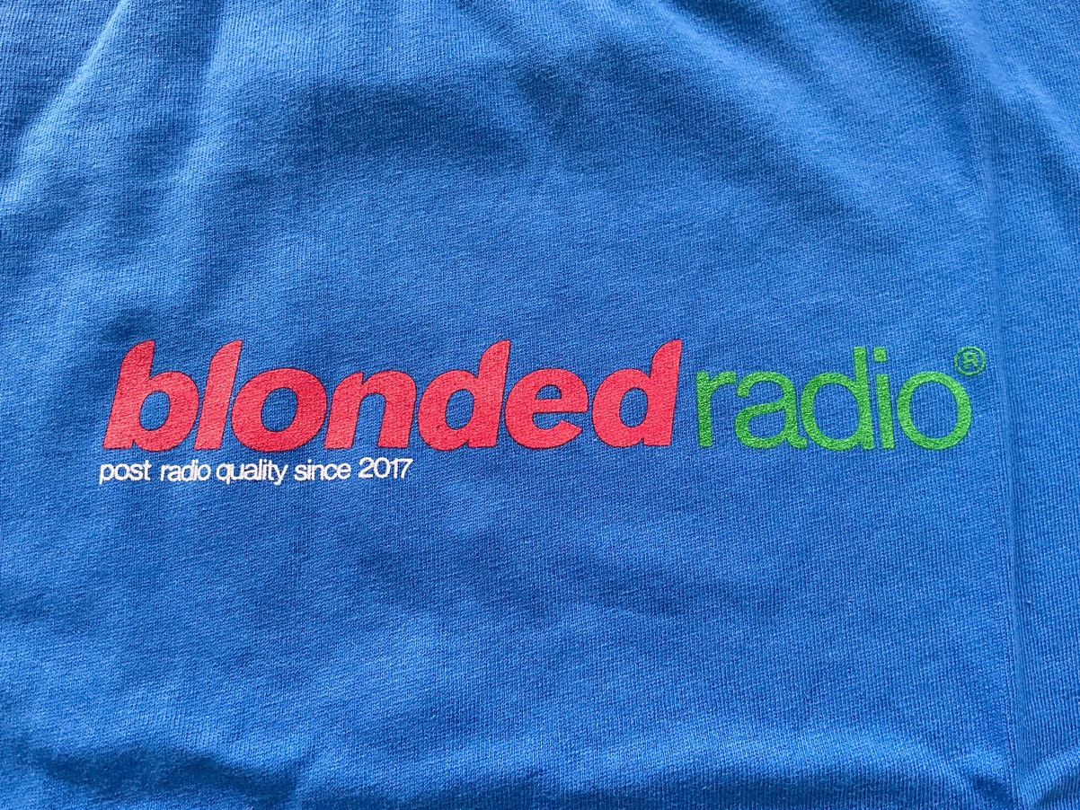 Frank Ocean XL New Classic Logo Tee Italia Blonded Radio