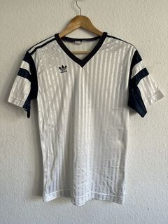 VINTAGE ADIDAS TEMPLATE USA STYLE 80s FOOTBALL SHIRT JERSEY soccer SIZE M