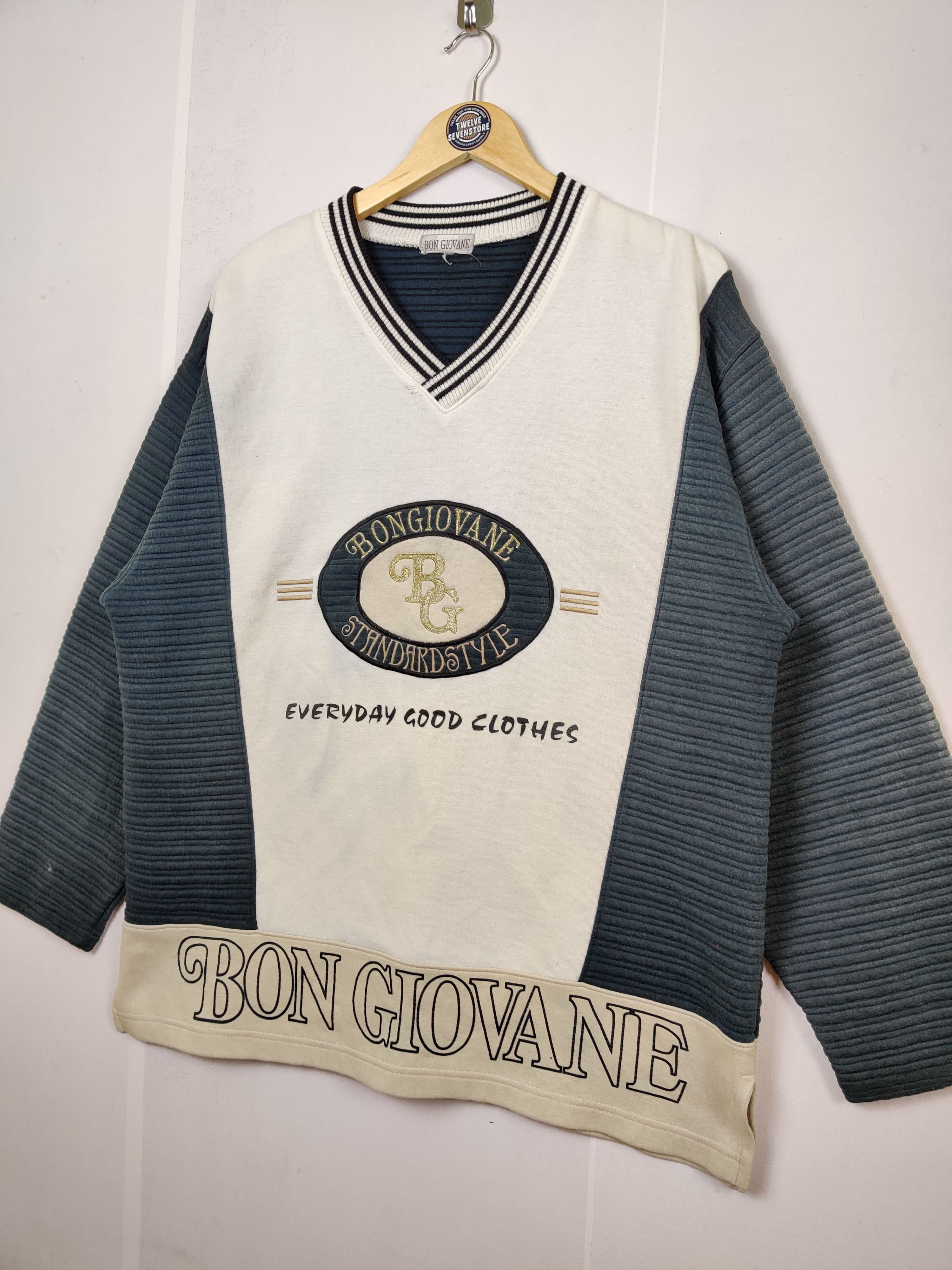Japanese Brand Vintage Bon Giovane Embroidery Logo Crewneck Sweatshirt Size US L / EU 52-54 / 3 - 2 Thumbnail