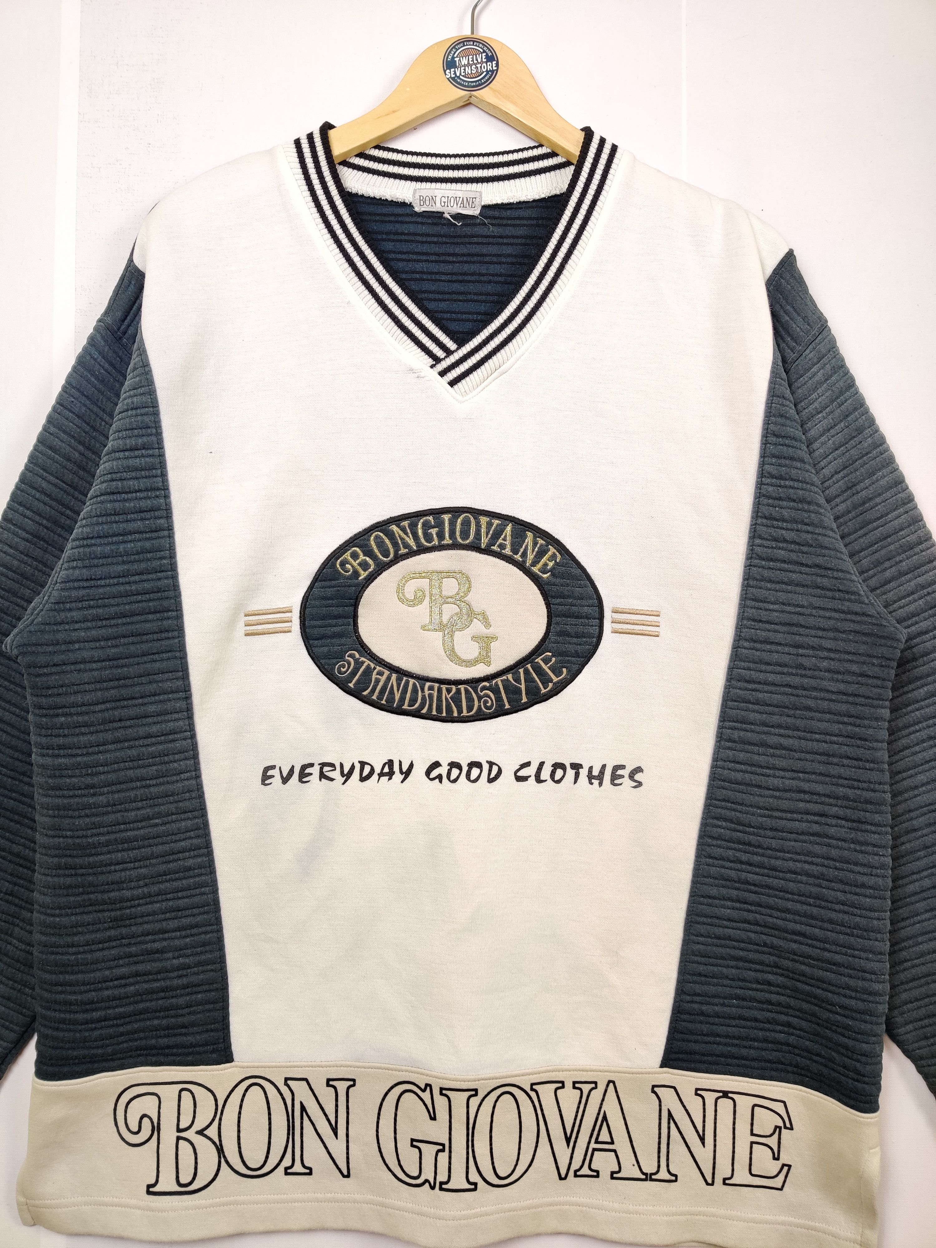 Japanese Brand Vintage Bon Giovane Embroidery Logo Crewneck Sweatshirt Size US L / EU 52-54 / 3 - 3 Thumbnail