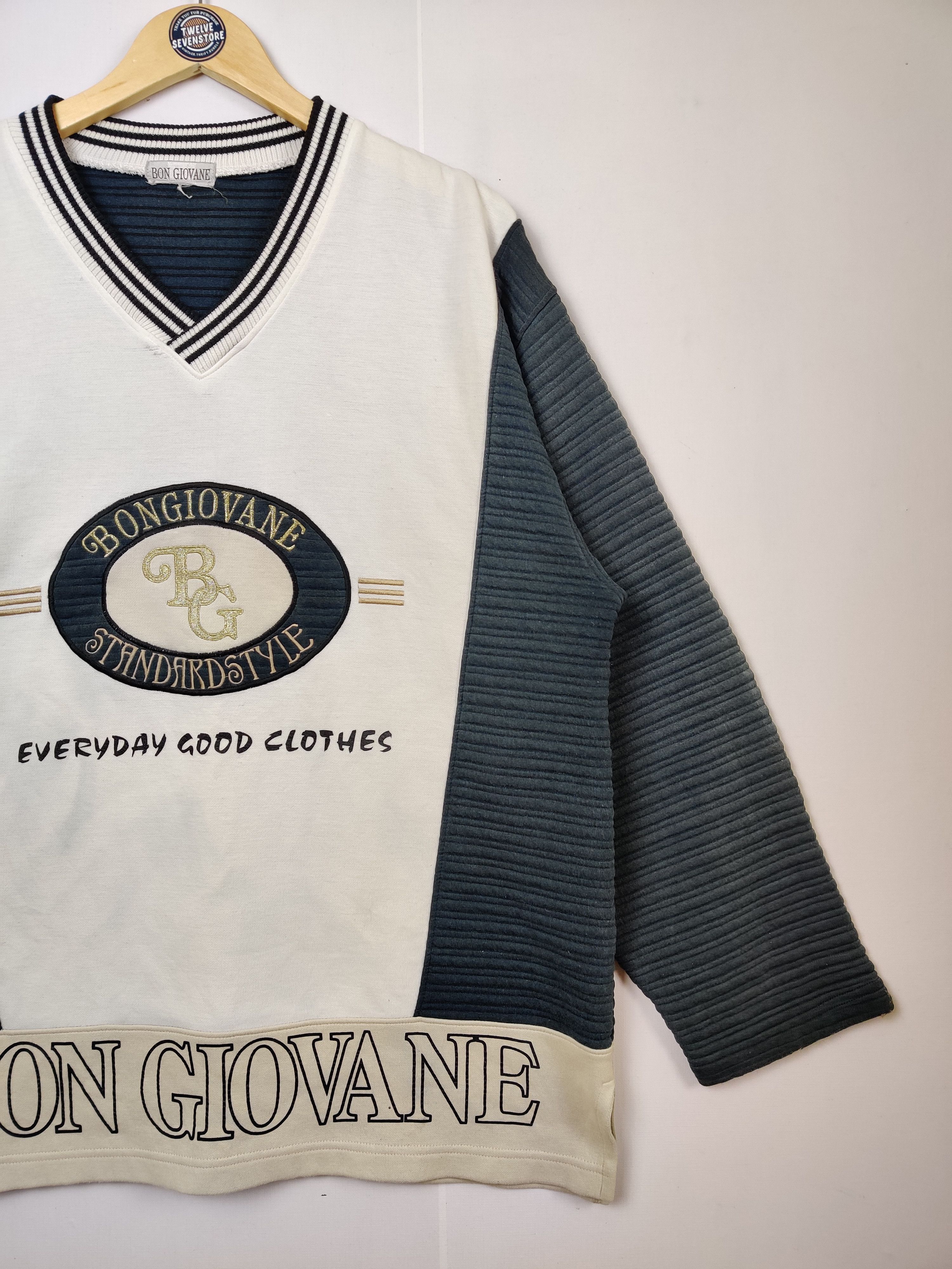 Japanese Brand Vintage Bon Giovane Embroidery Logo Crewneck Sweatshirt Size US L / EU 52-54 / 3 - 4 Thumbnail