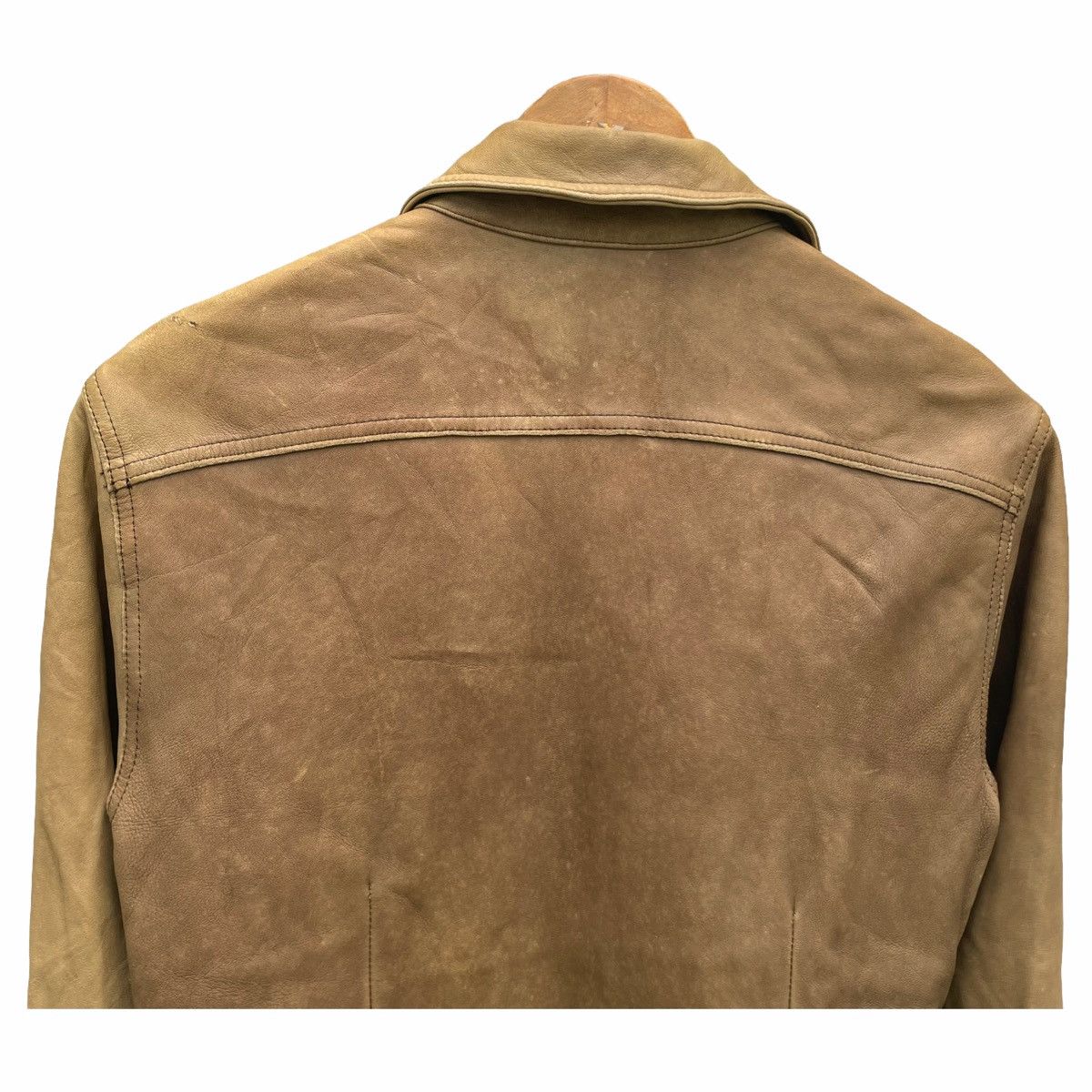 Genuine Leather × Isamu Katayama Backlash 💥 ISAMU KATAYAMA COWHIDE LEATHER JACKET Size US S / EU 44-46 / 1 - 8 Thumbnail