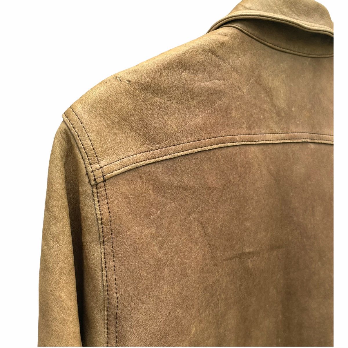 Genuine Leather × Isamu Katayama Backlash 💥 ISAMU KATAYAMA COWHIDE LEATHER JACKET Size US S / EU 44-46 / 1 - 9 Thumbnail