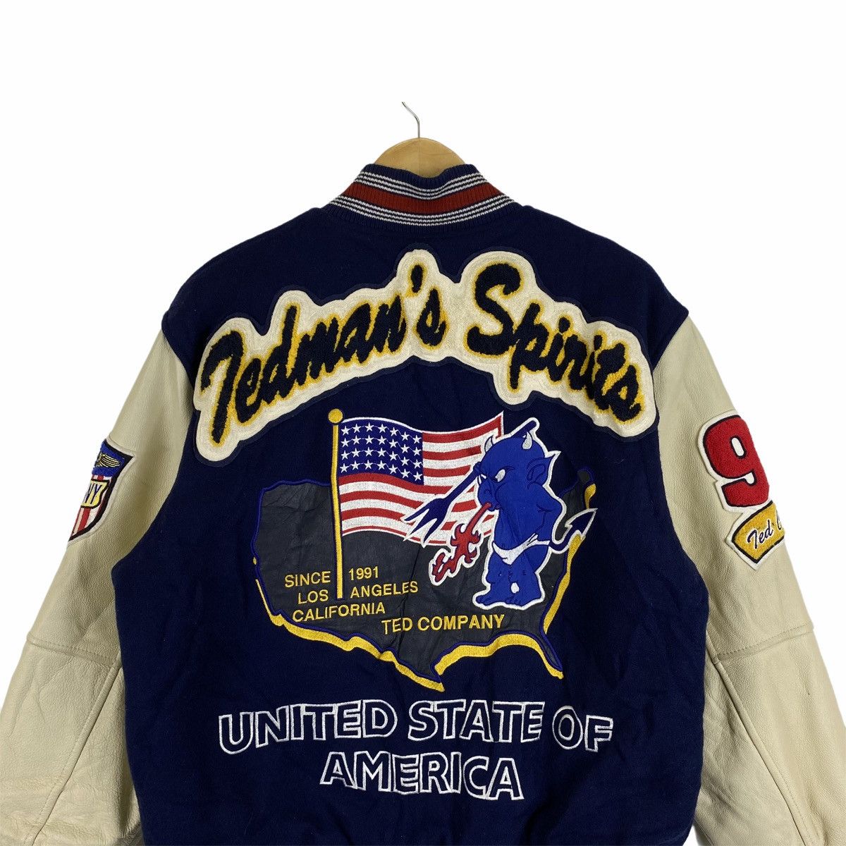Tedman × Vintage VINTAGE TEDMAN COMPANY UNITED STATES VARSITY LEATHER JACKET Size US M / EU 48-50 / 2 - 8 Thumbnail