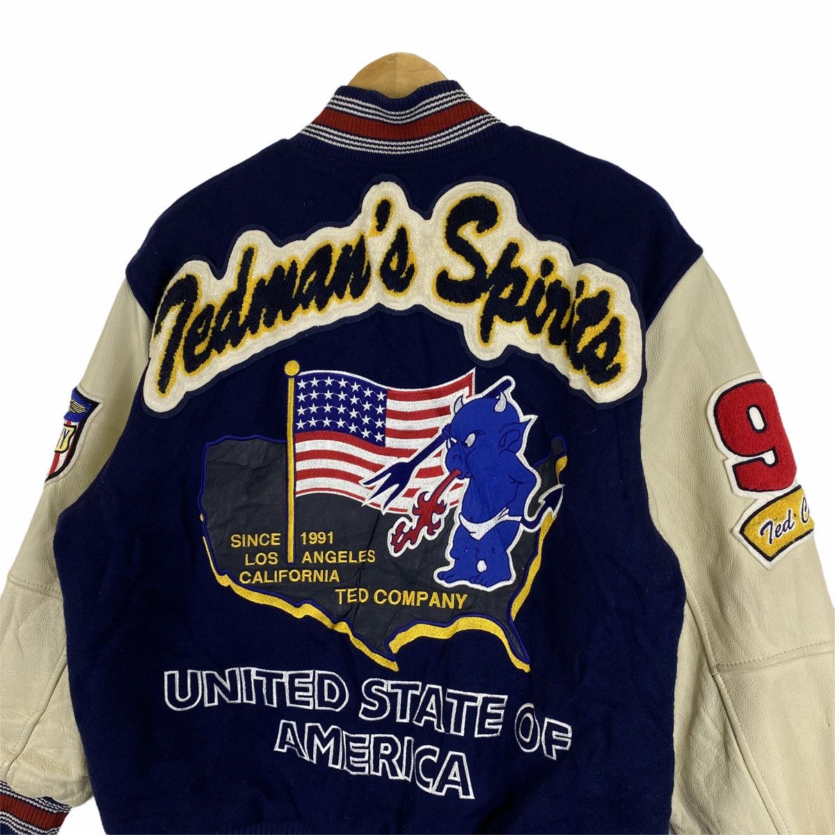 Tedman × Vintage VINTAGE TEDMAN COMPANY UNITED STATES VARSITY LEATHER JACKET Size US M / EU 48-50 / 2 - 9 Thumbnail
