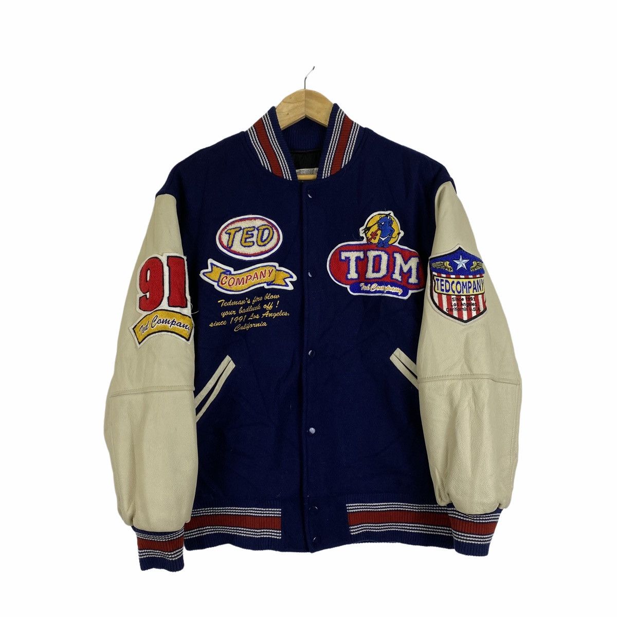Tedman × Vintage VINTAGE TEDMAN COMPANY UNITED STATES VARSITY LEATHER JACKET Size US M / EU 48-50 / 2 - 3 Thumbnail
