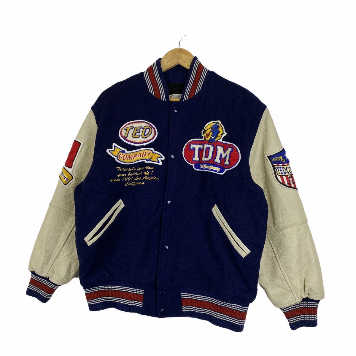 Tedman × Vintage VINTAGE TEDMAN COMPANY UNITED STATES VARSITY LEATHER JACKET Size US M / EU 48-50 / 2 - 5 Thumbnail