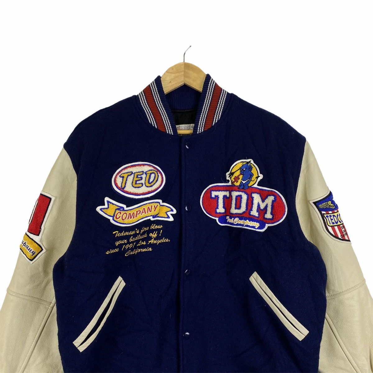 Tedman × Vintage VINTAGE TEDMAN COMPANY UNITED STATES VARSITY LEATHER JACKET Size US M / EU 48-50 / 2 - 6 Thumbnail